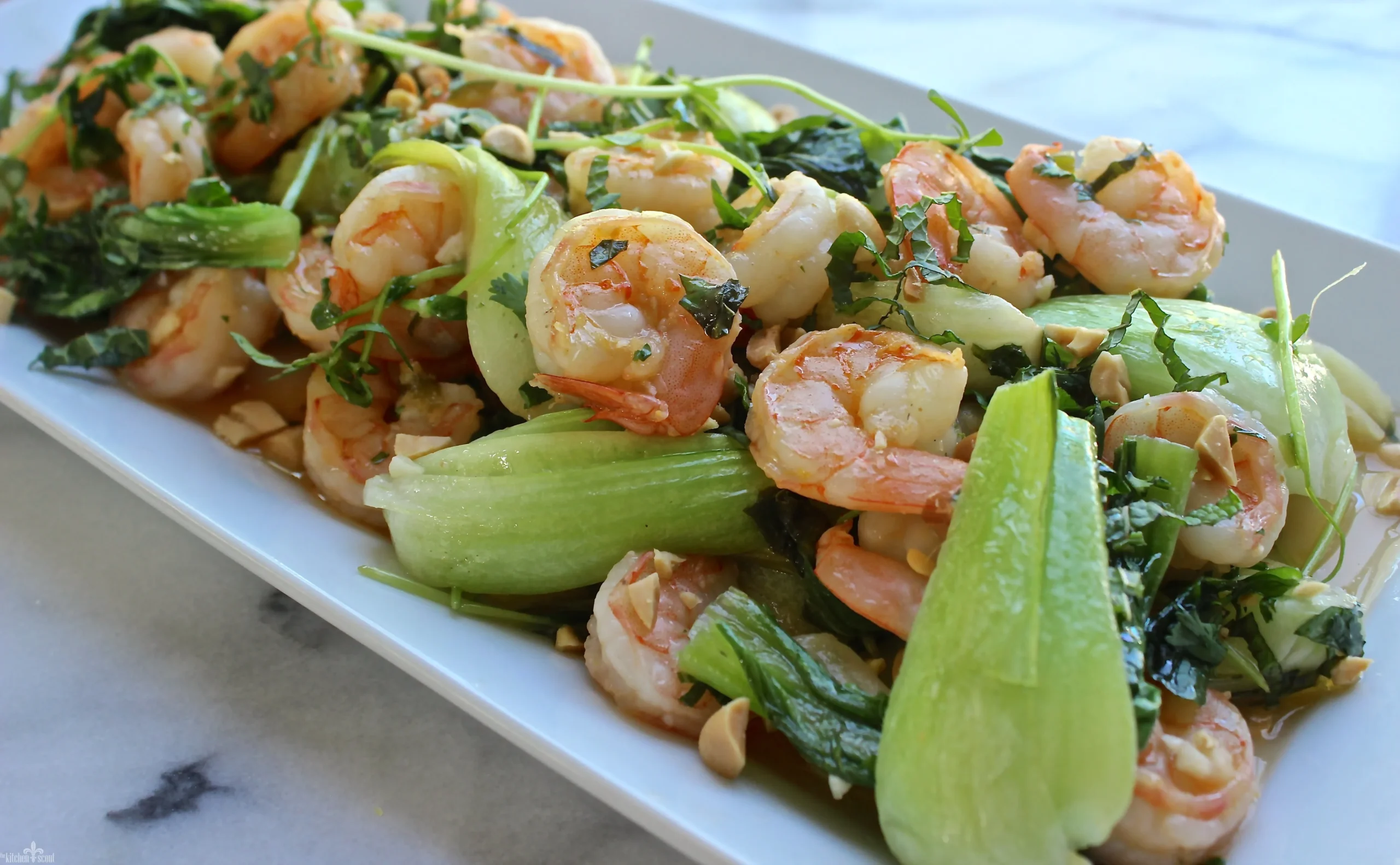 Crispy Shrimp with Bok Choy