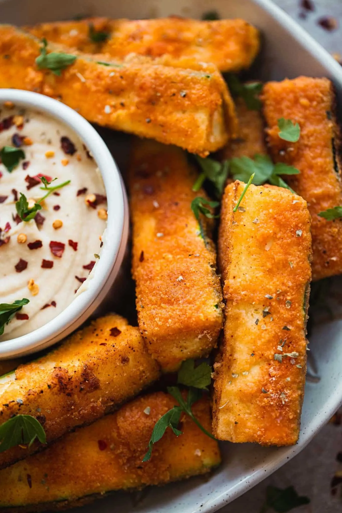 Crispy Spicy Zucchini Fries