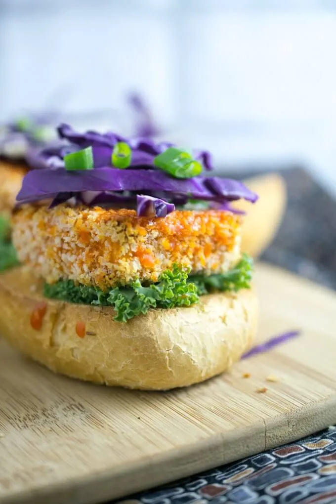 Crispy Tofu Pita Sliders with Miso Aioli