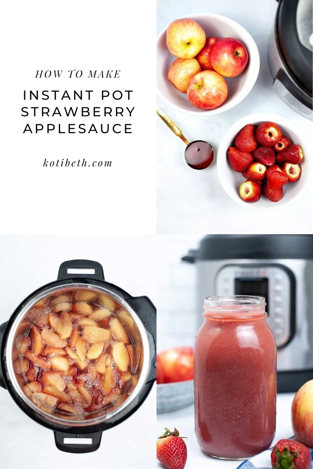 Crock Pot Cinnamon Strawberry Applesauce