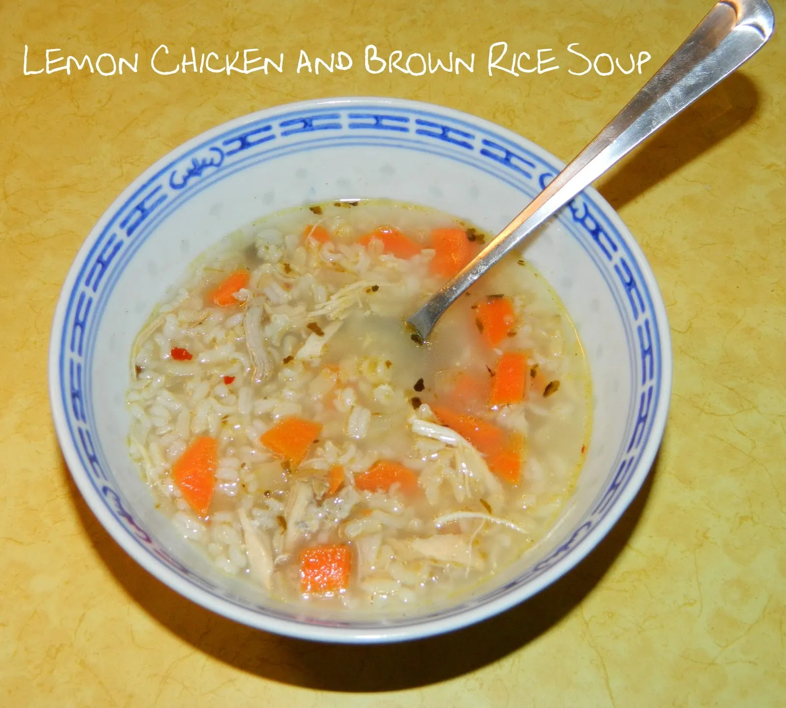 Crock Pot Lemon Chicken Rice Soup