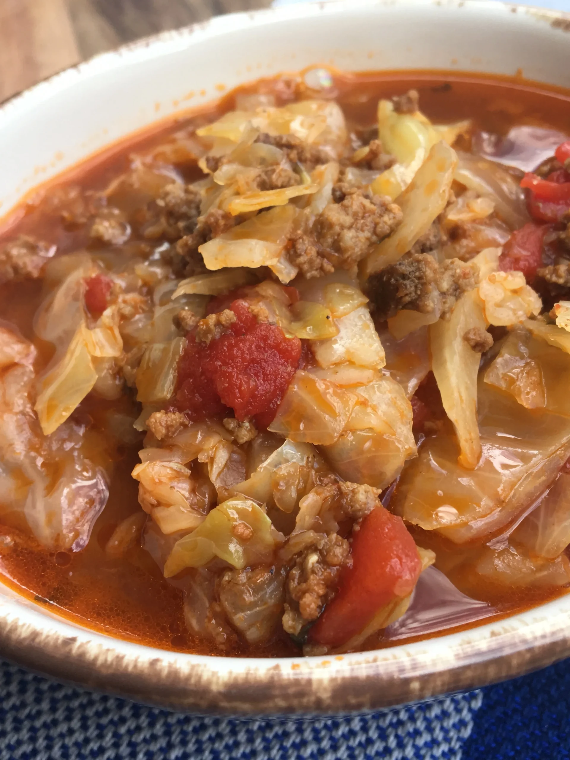 Crock Pot Low Carb Un Stuffed Cabbage Roll Soup