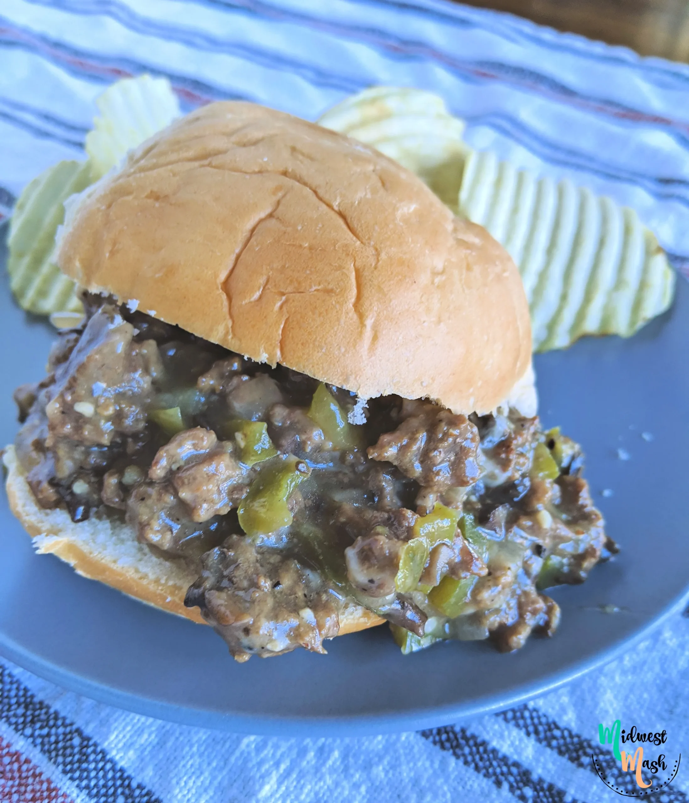 Crock Pot Philly Cheese Steak Casserole