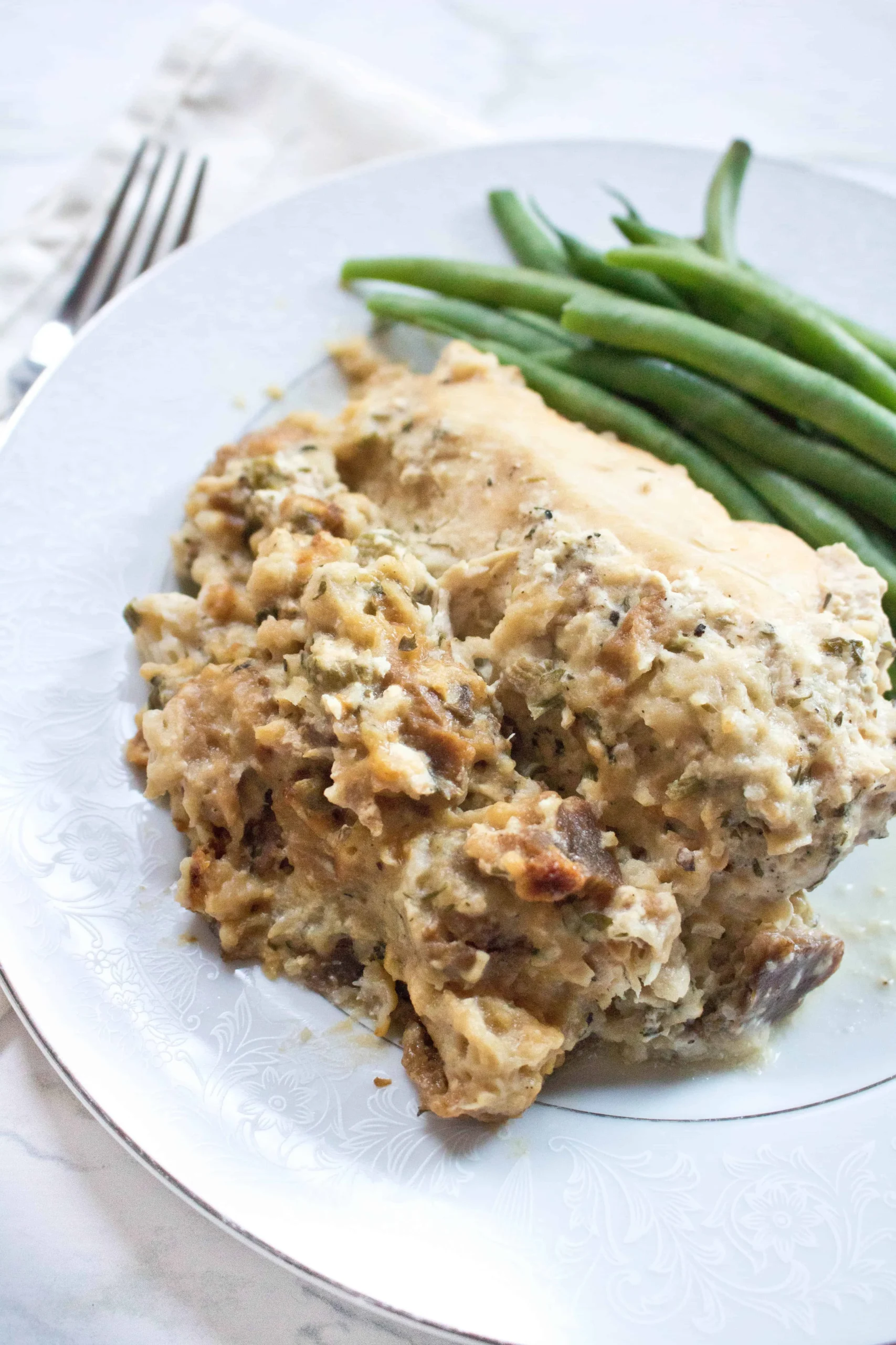 Crockpot Easy Stuffed Chicken Breasts