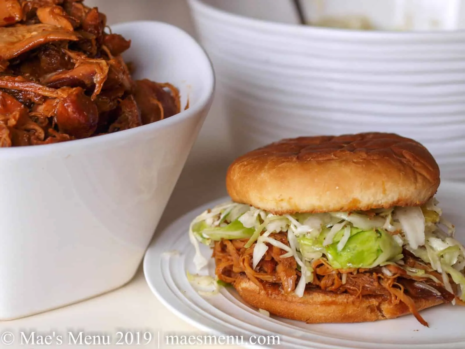 Crockpot Honey BBQ Chicken Sandwiches