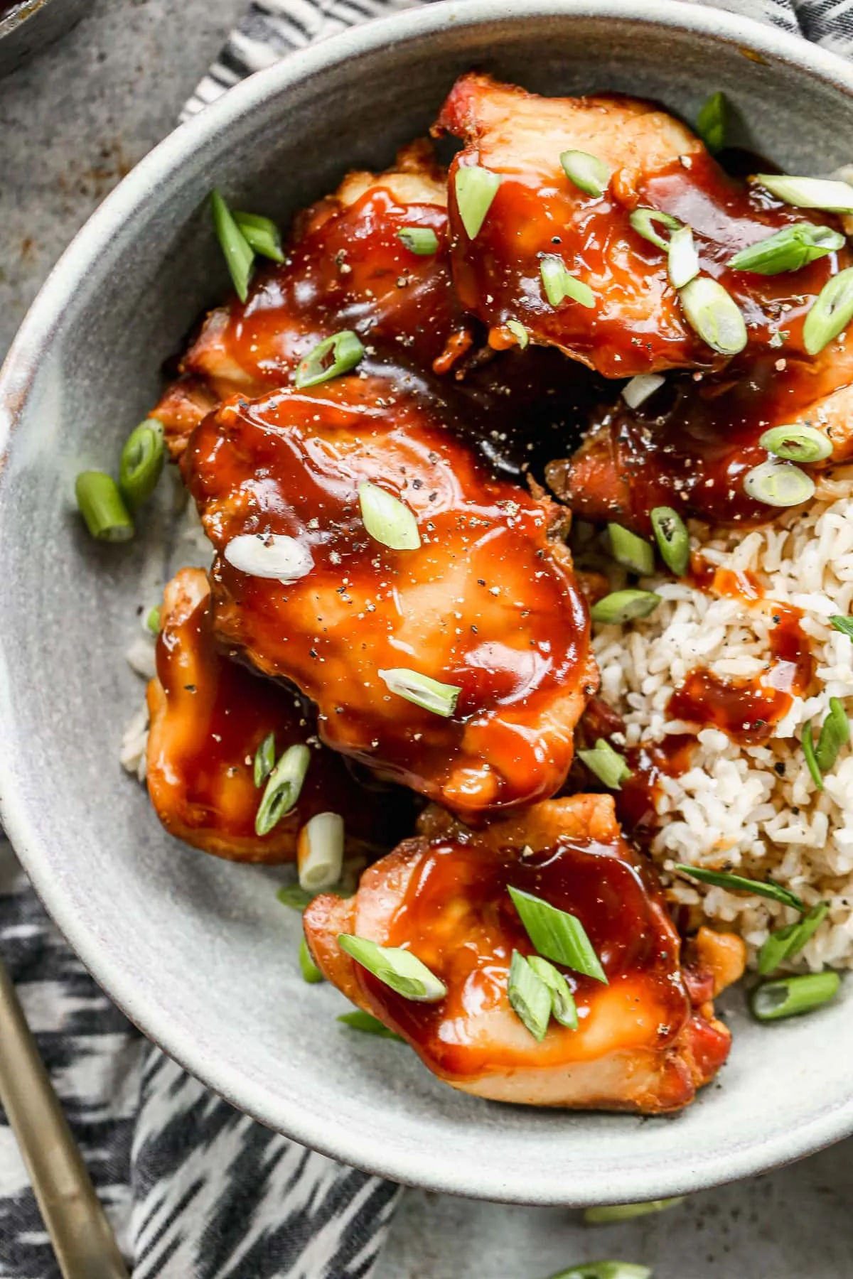 Crockpot Pulled Bourbon Chicken