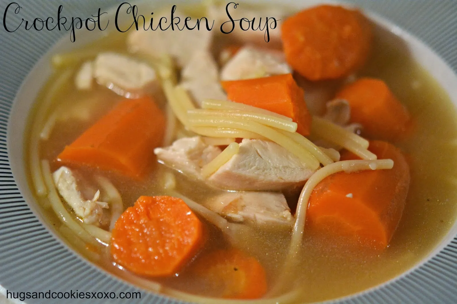 Crockpot Rotisserie Chicken Soup
