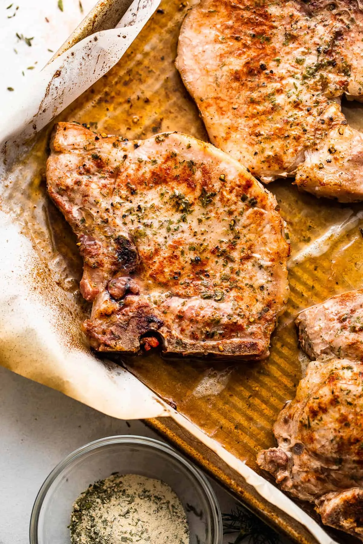 Crunchy Baked Ranch Pork Chops