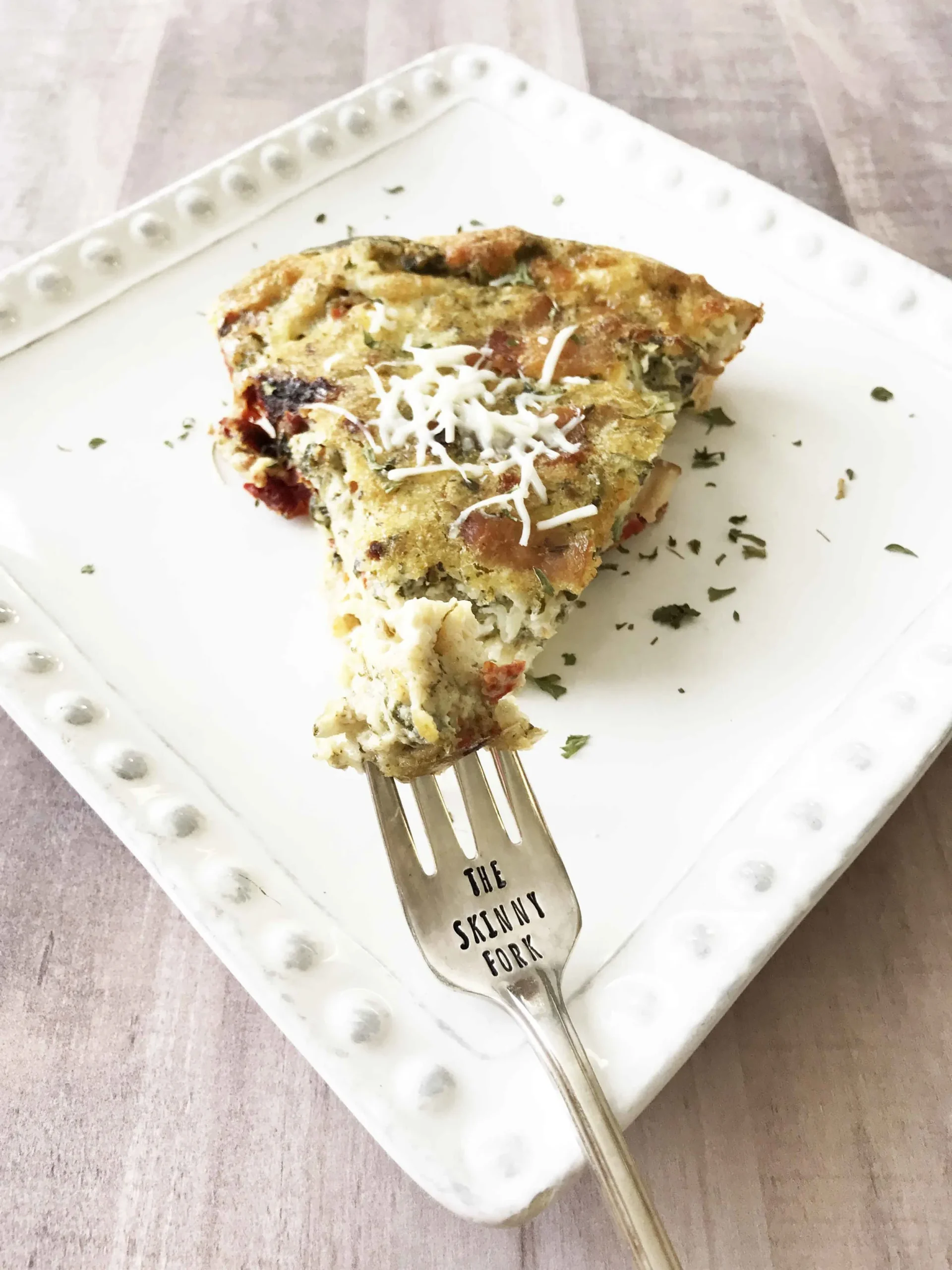 Crustless Quiche Tomato Pesto