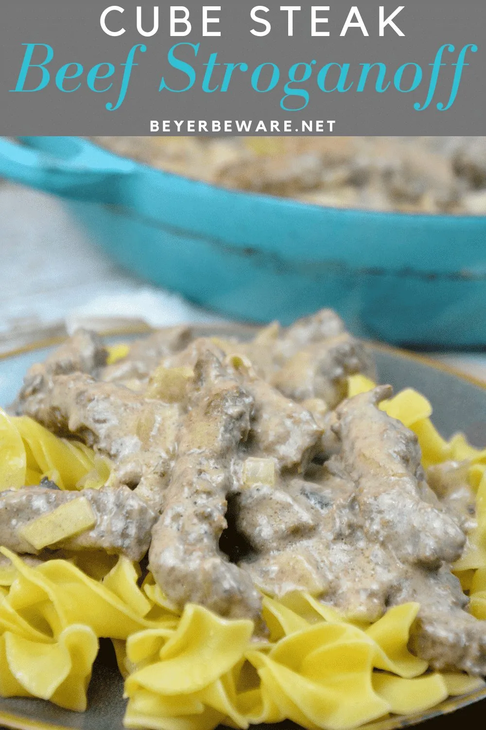 Cube Steak Beef Stroganoff Gluten Free and Low Carb Beef Stroganoff