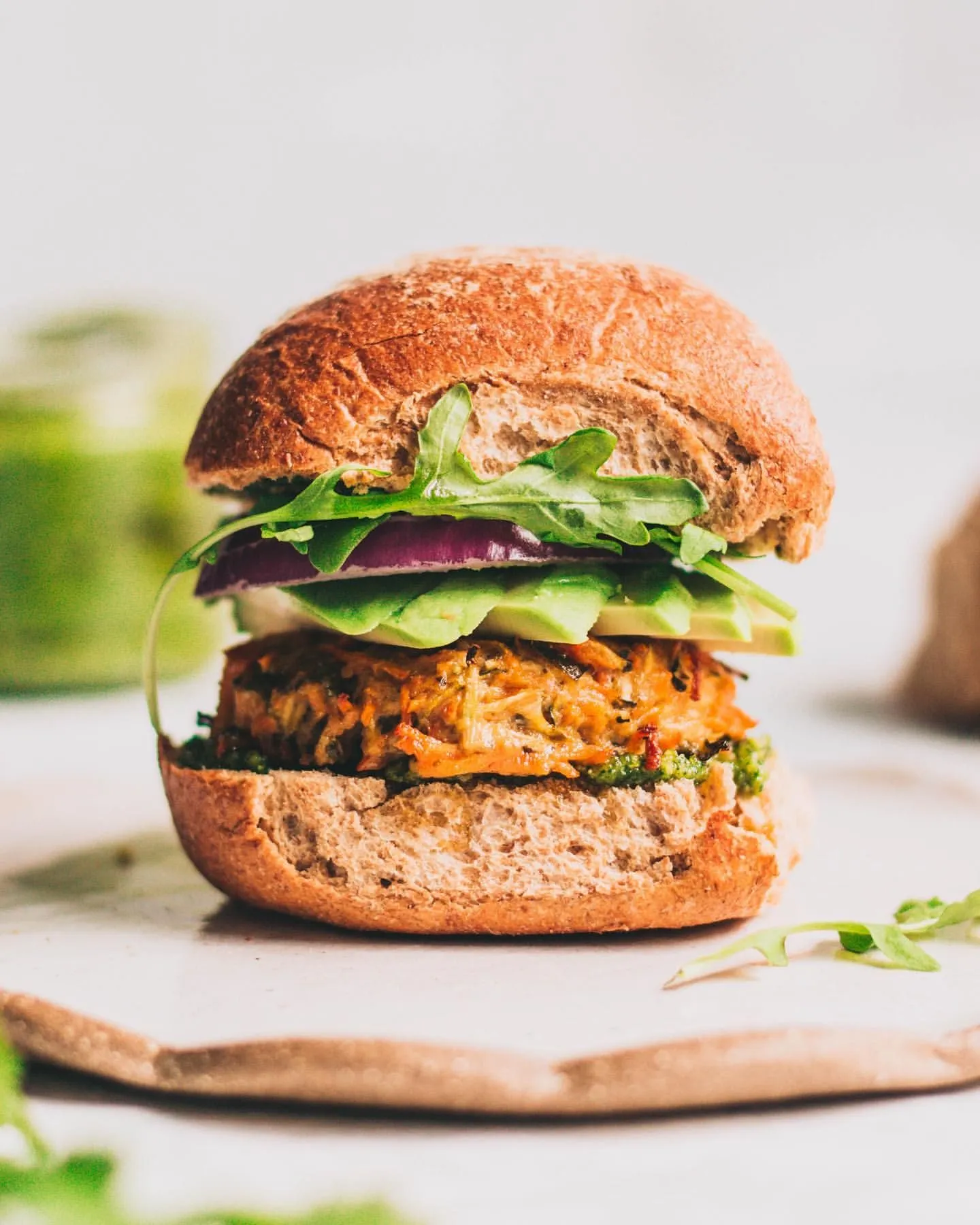 Curry Spice Tofu Burgers