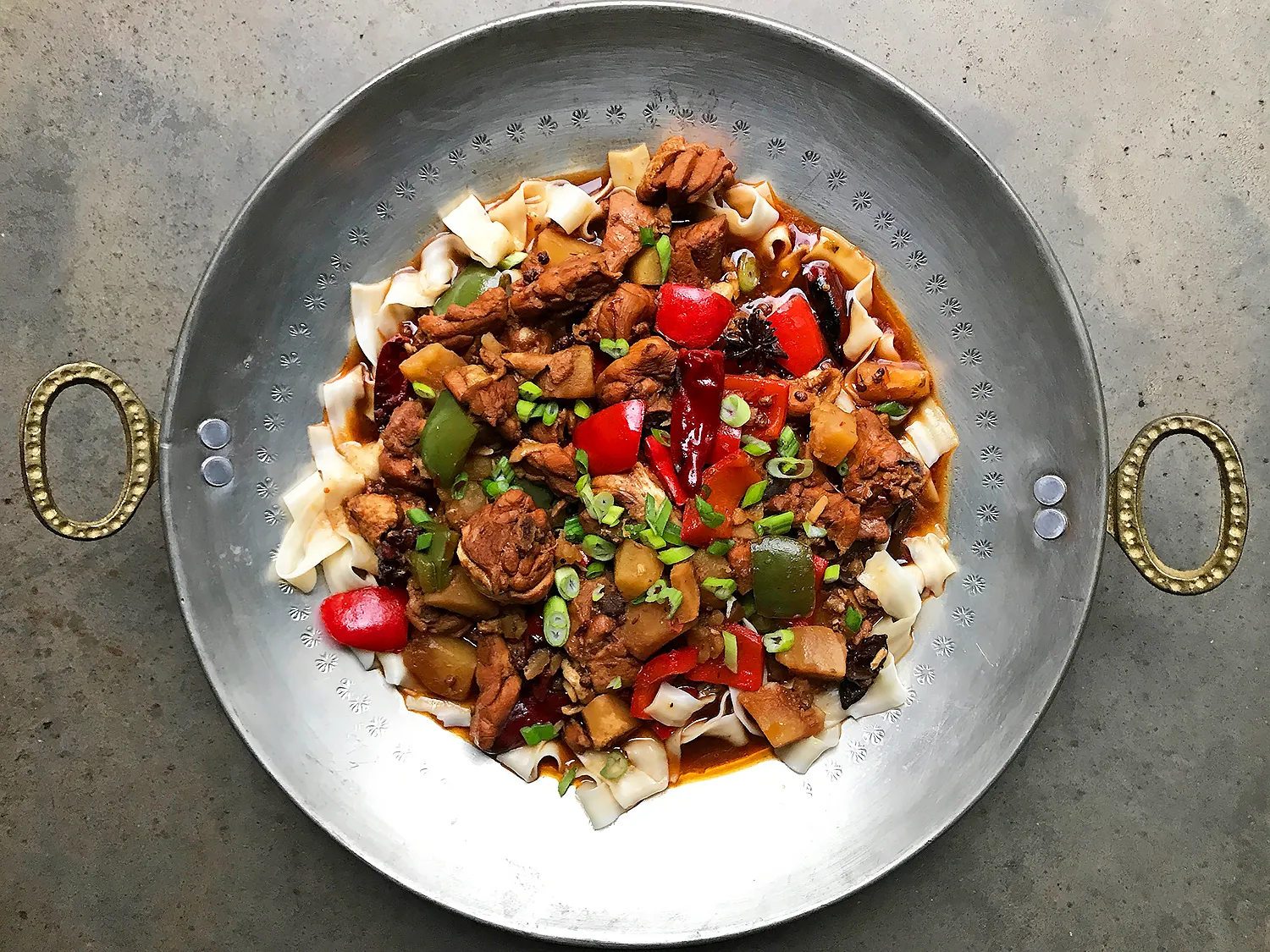 Da Pan Ji Big Plate Chicken with Noodles