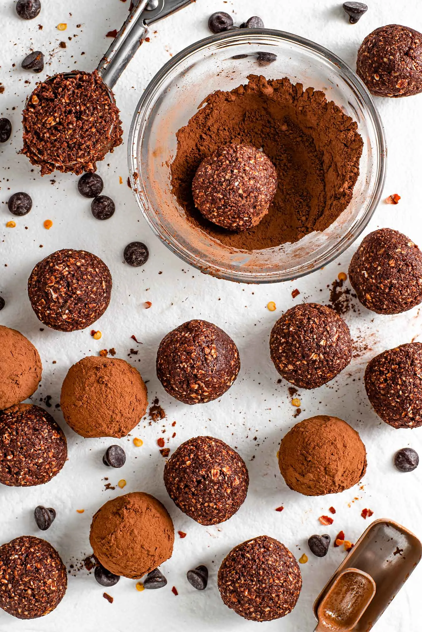 Dark Chocolate Chile Truffles