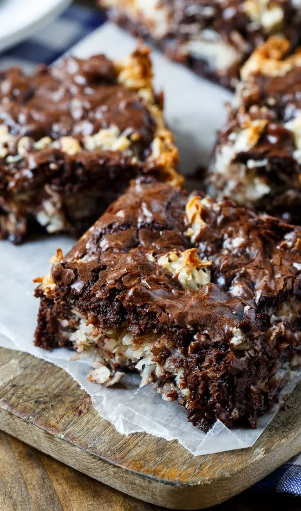 Dark Chocolate Coconut Macaroon Brownies