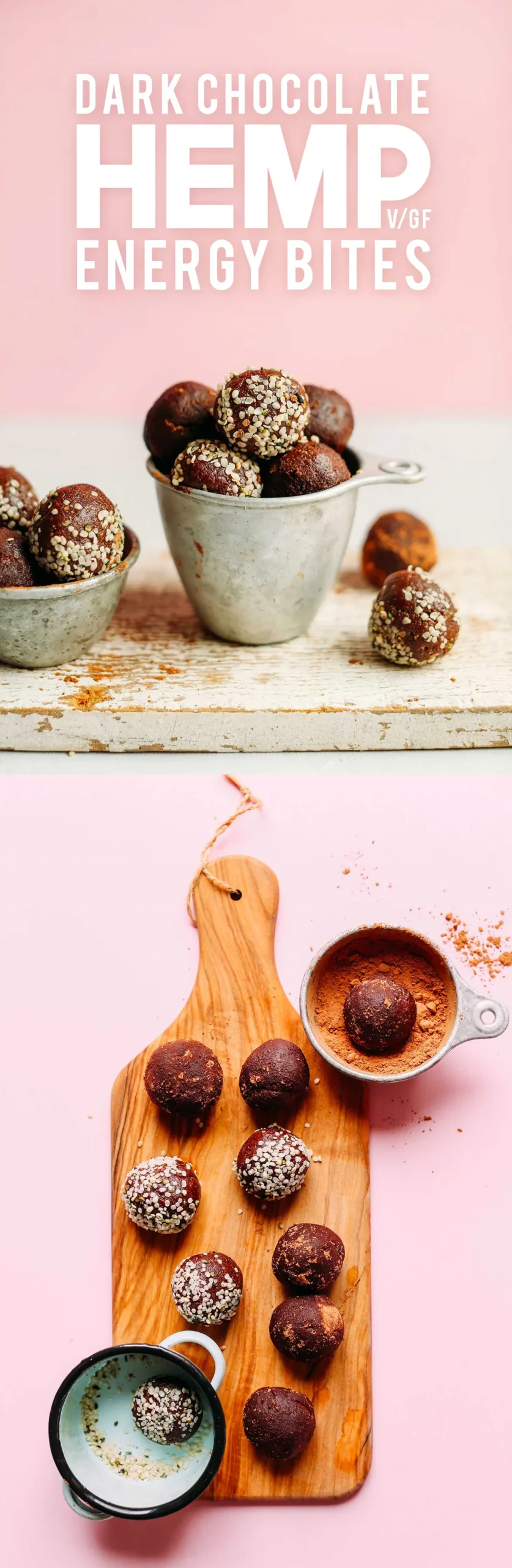 Dark Chocolate Hemp Energy Bites