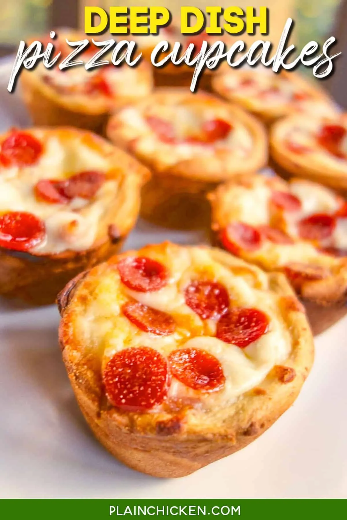 Deep Dish Pizza Cupcakes