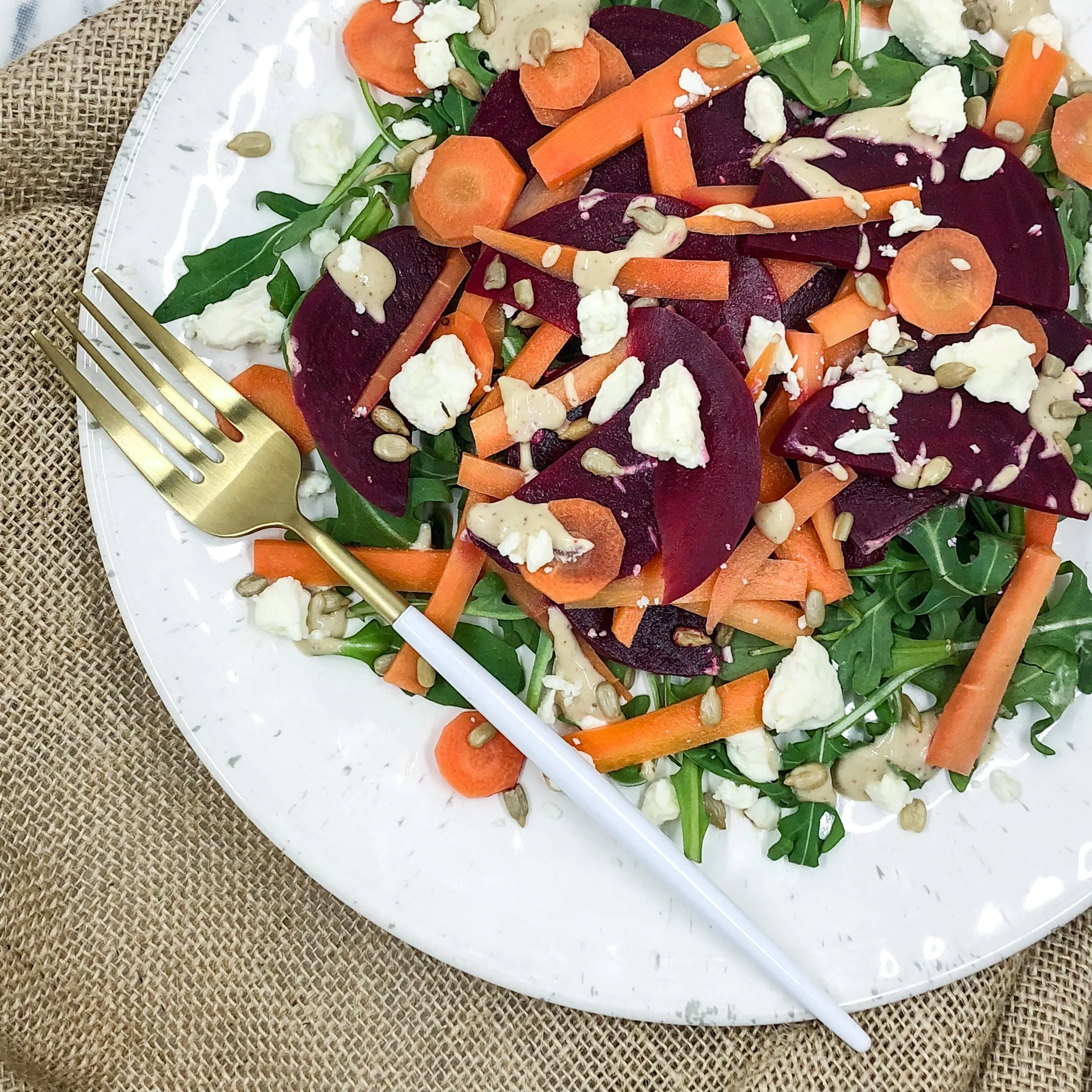 Detox Salad with Sunflower Seed Caesar Dressing VGF