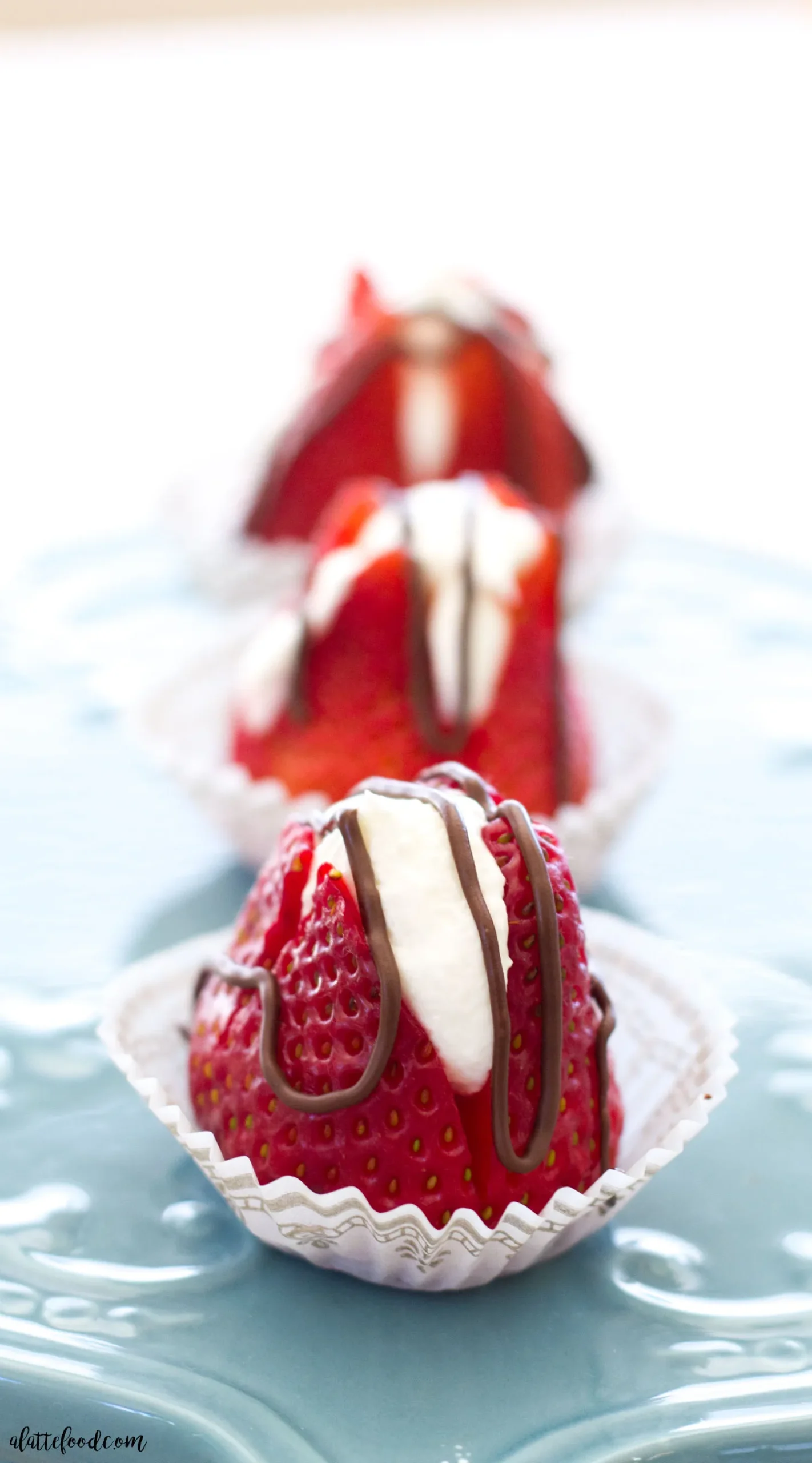 Double Chocolate Cream Filled Strawberries