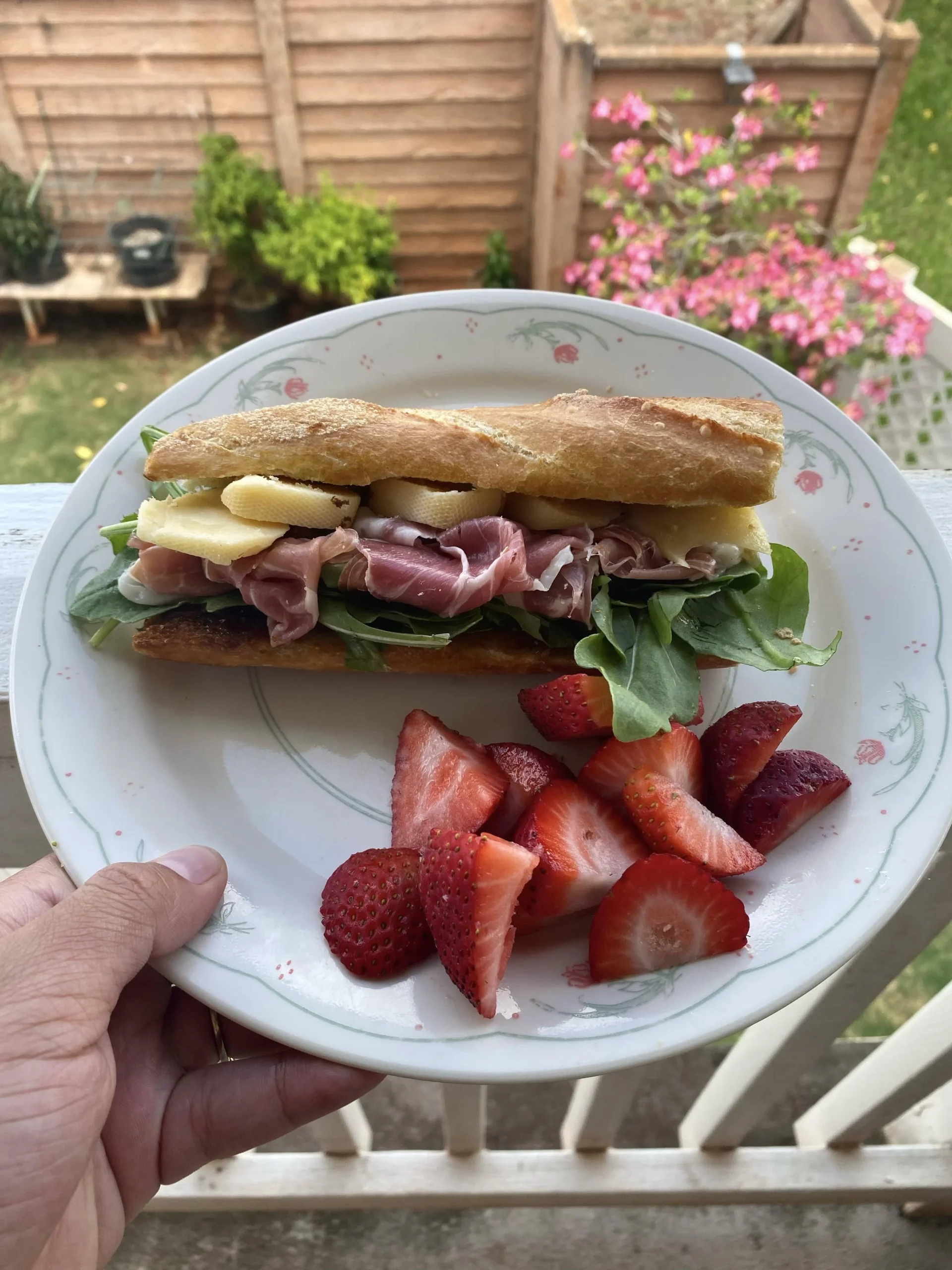 Double Fig Prosciutto Baguette Sandwich
