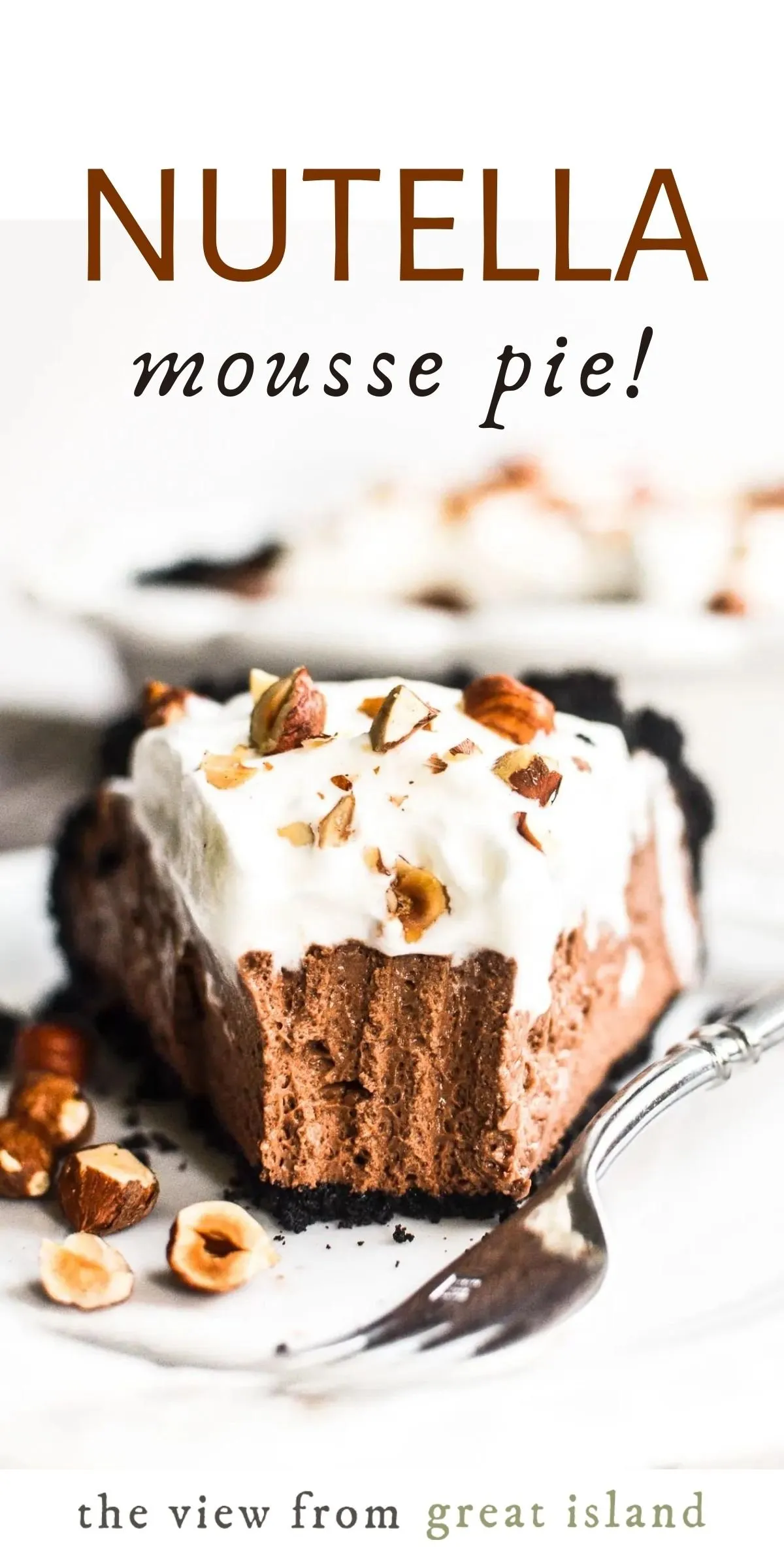 Dreamy Nutella Mousse Pie