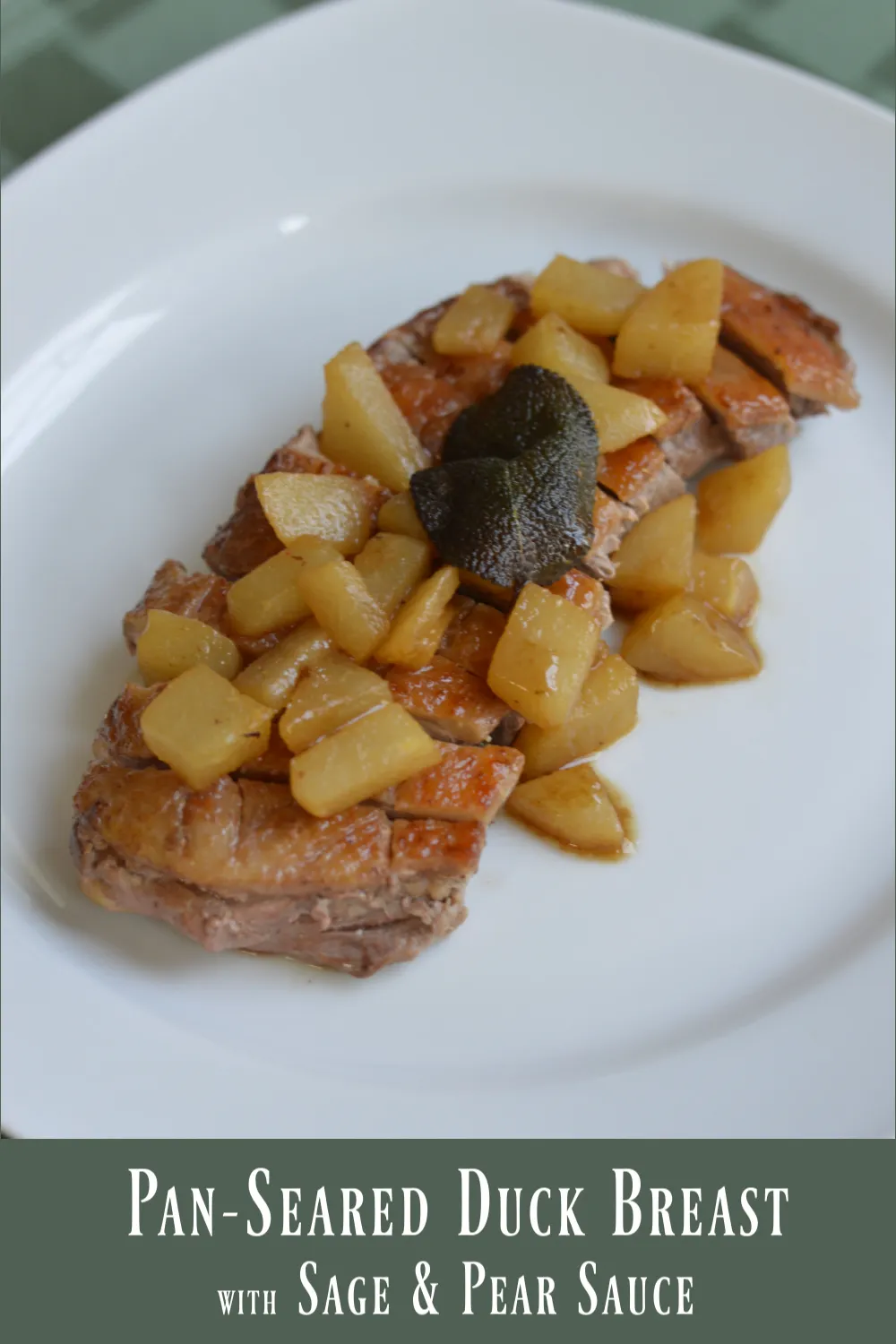 Duck Breast with Pear Bourbon Relish