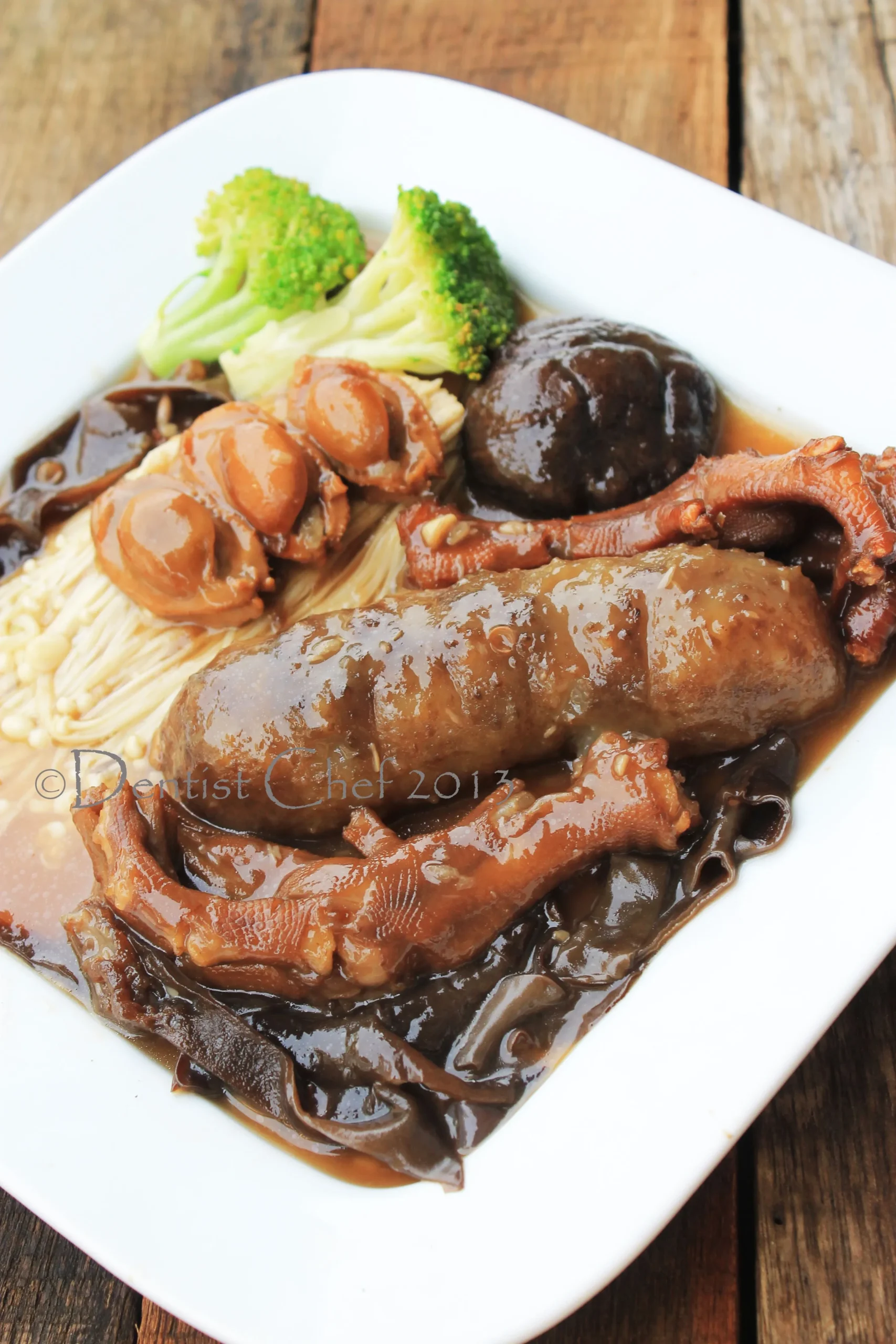 Duck Webs in Oyster Sauce