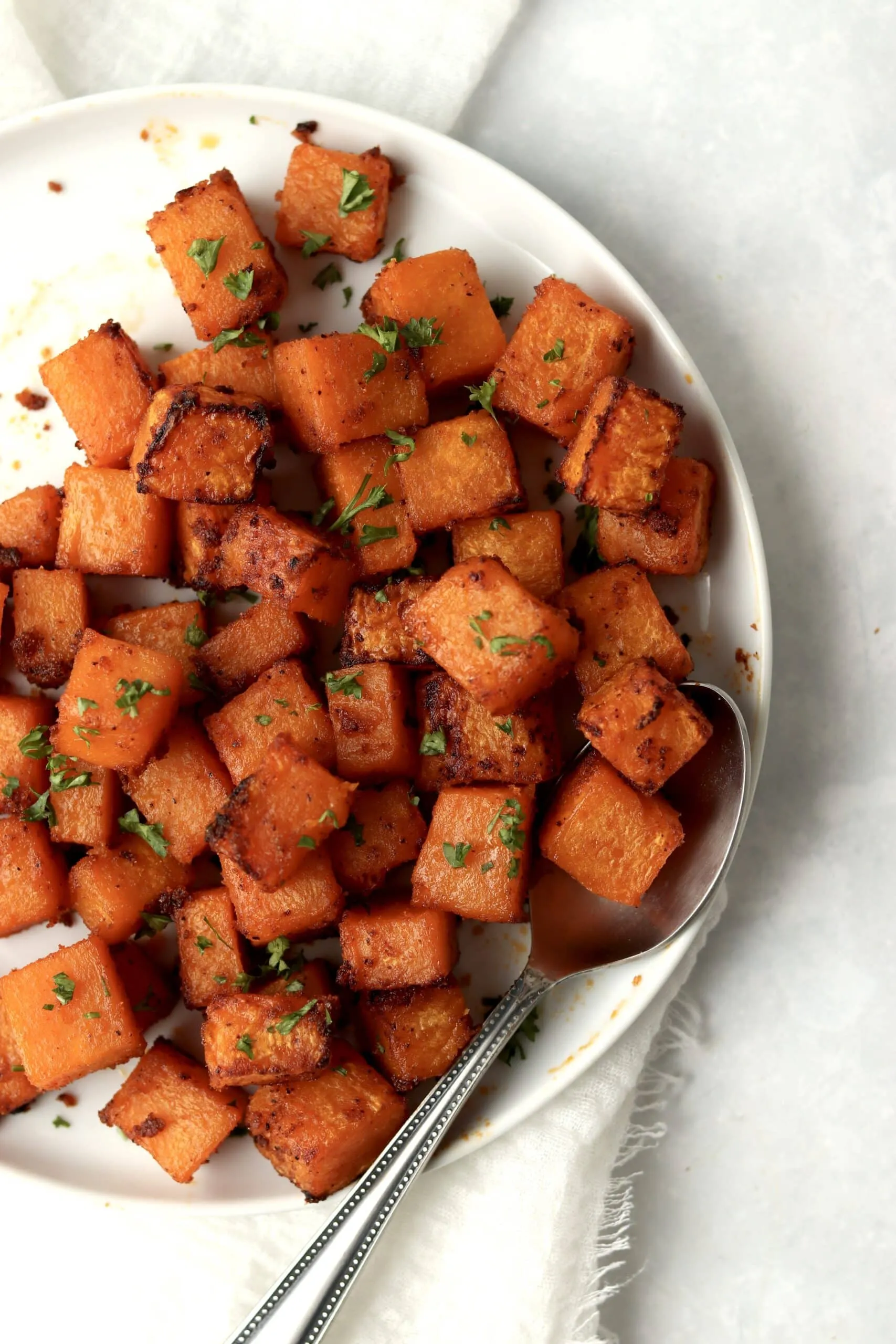 Easy Air Fryer Butternut Squash with Baked Option