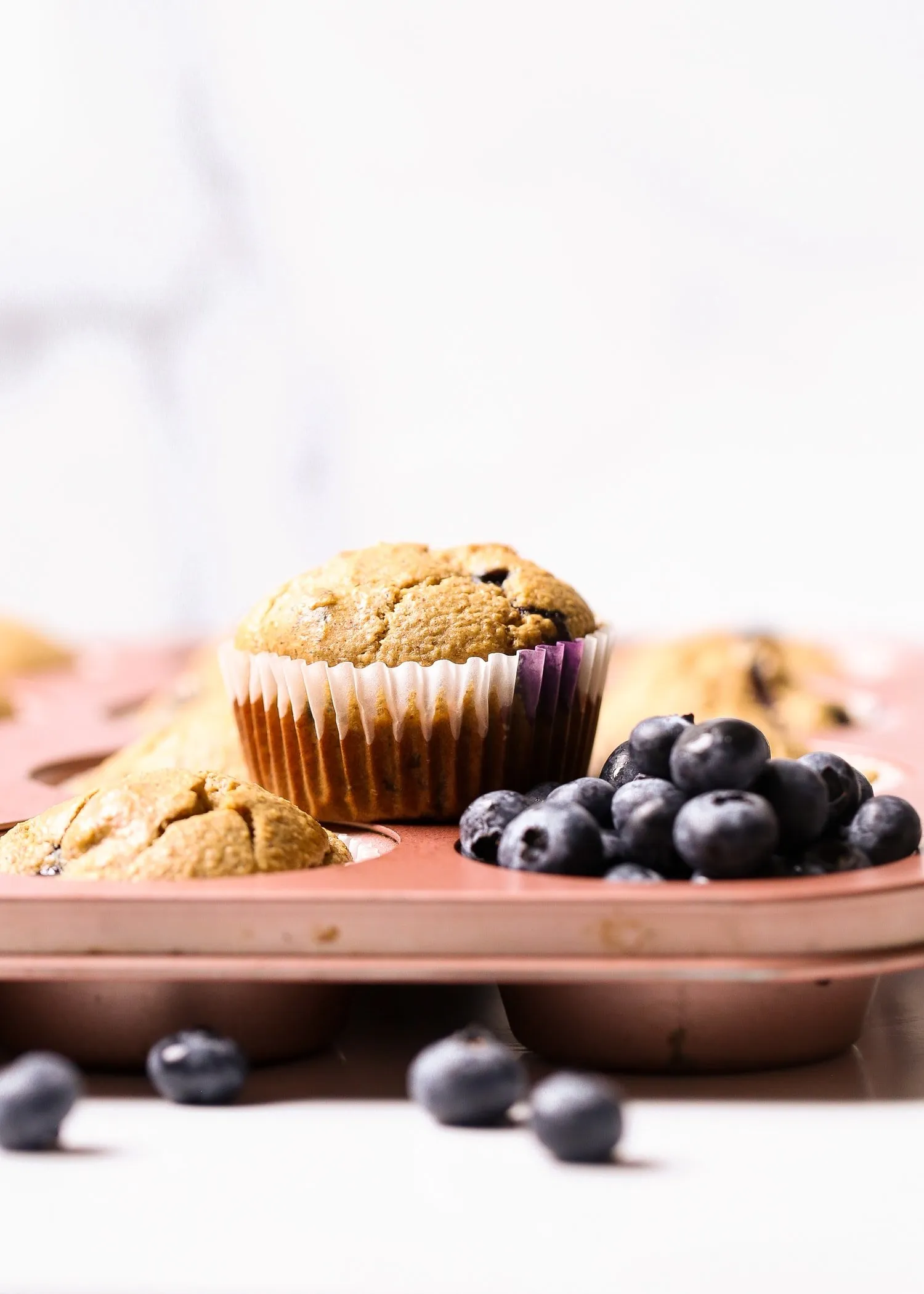 Easy Blueberry Blender Muffins with No Flour