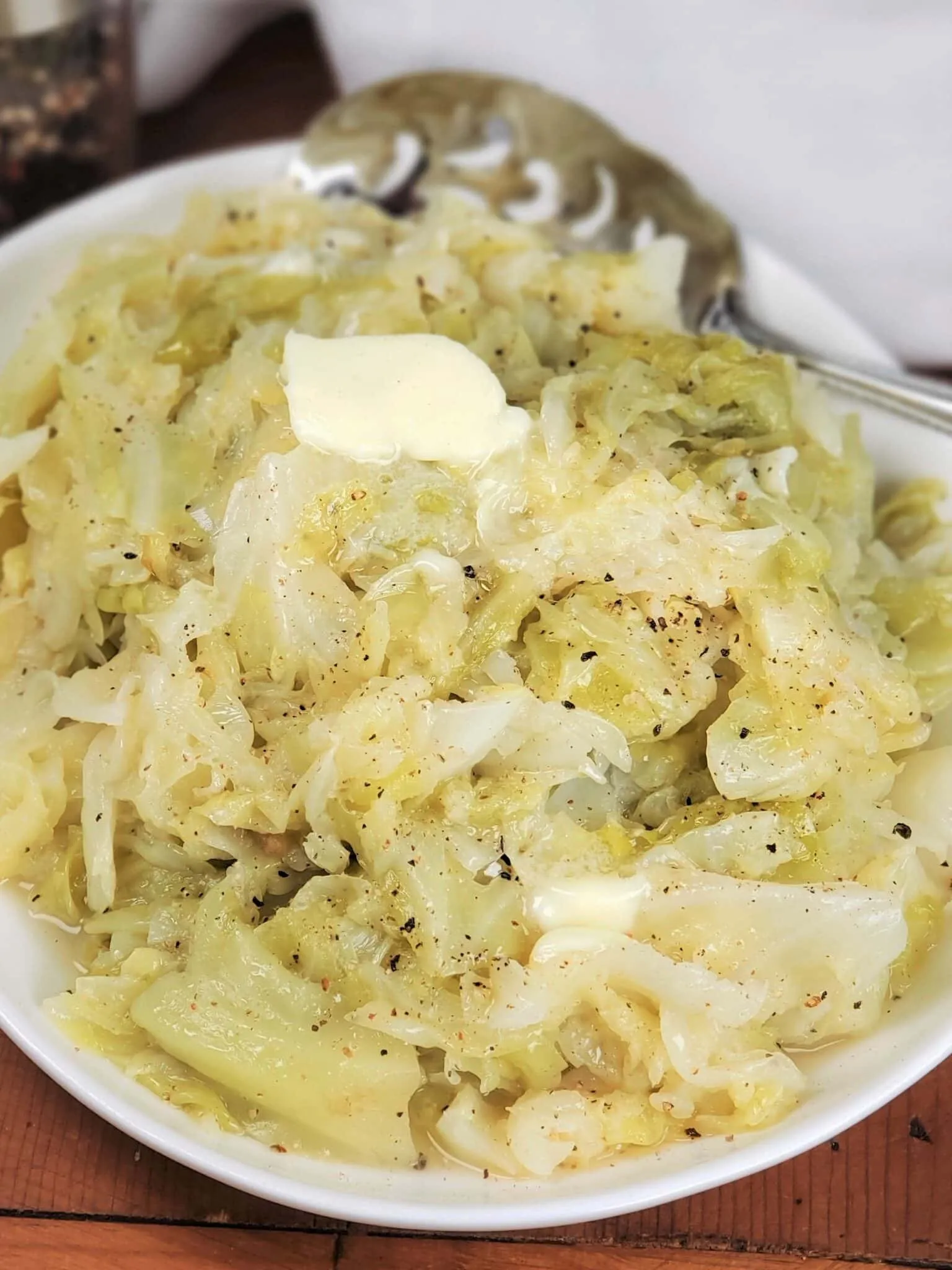 Easy Buttered Rice and Cabbage