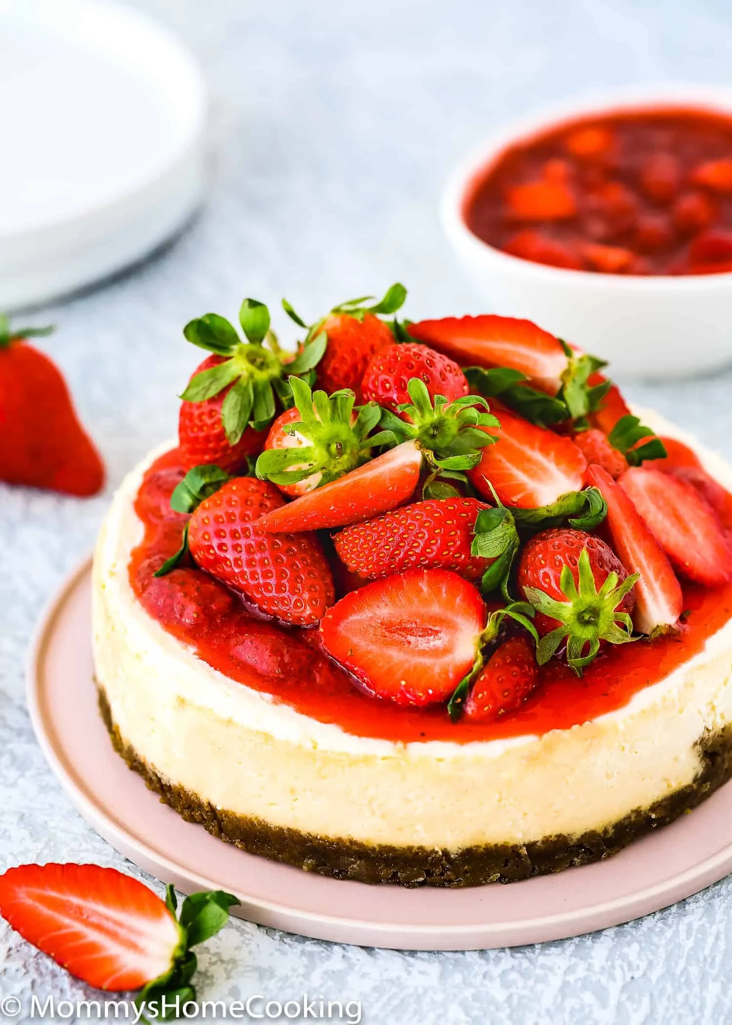 Easy Eggless Mini Cheesecakes