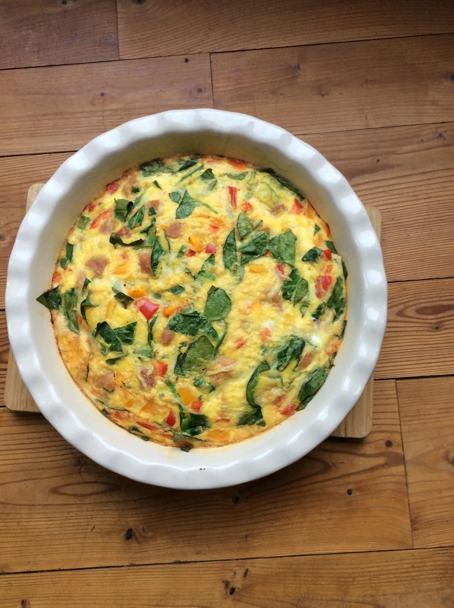 Easy Ham and Cheese Frittata