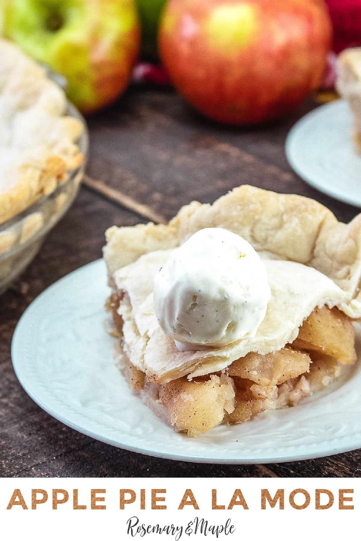 Easy Inside Out Apple Pie a la Mode
