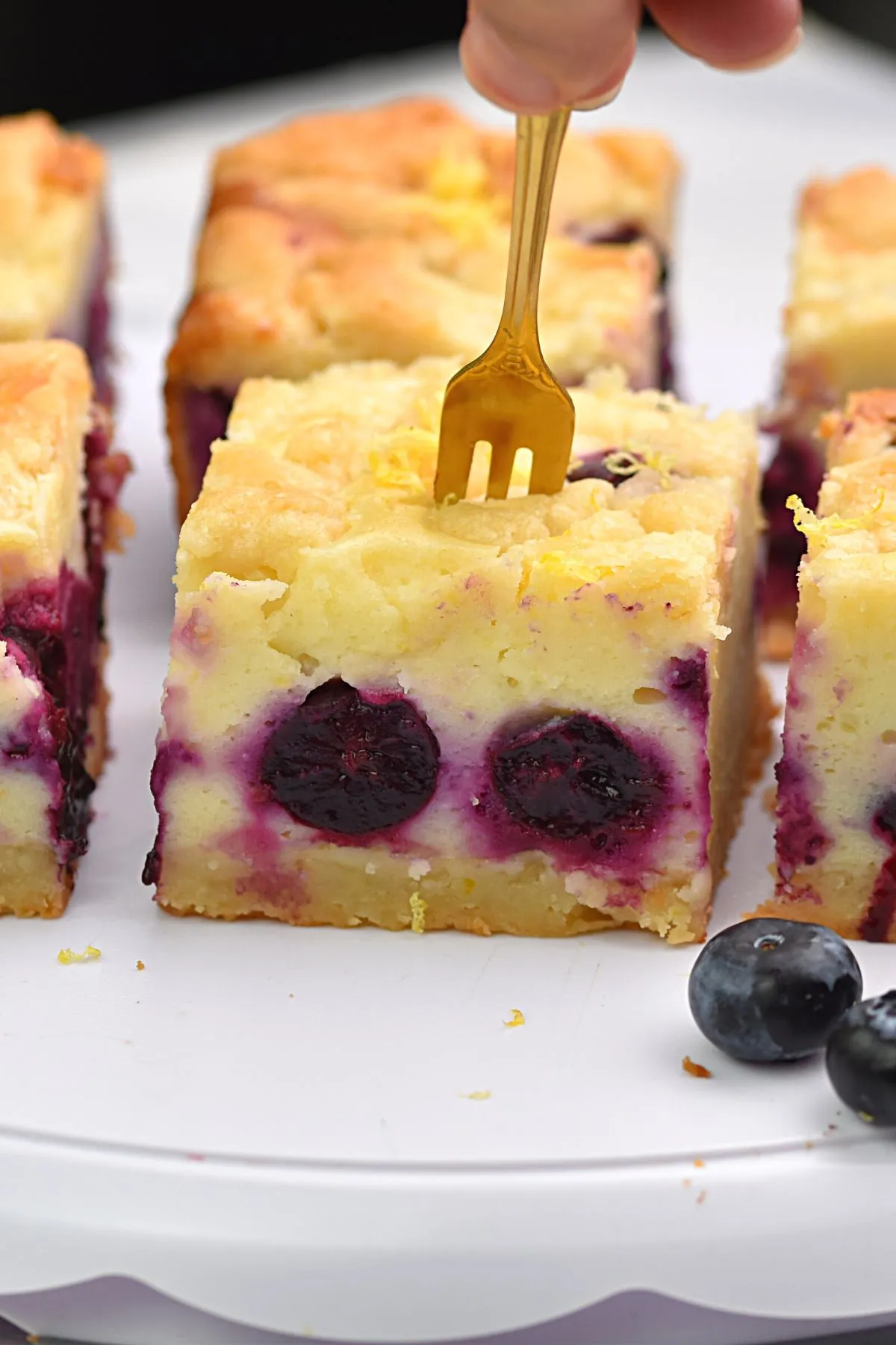 Easy Lemon Blueberry Bars