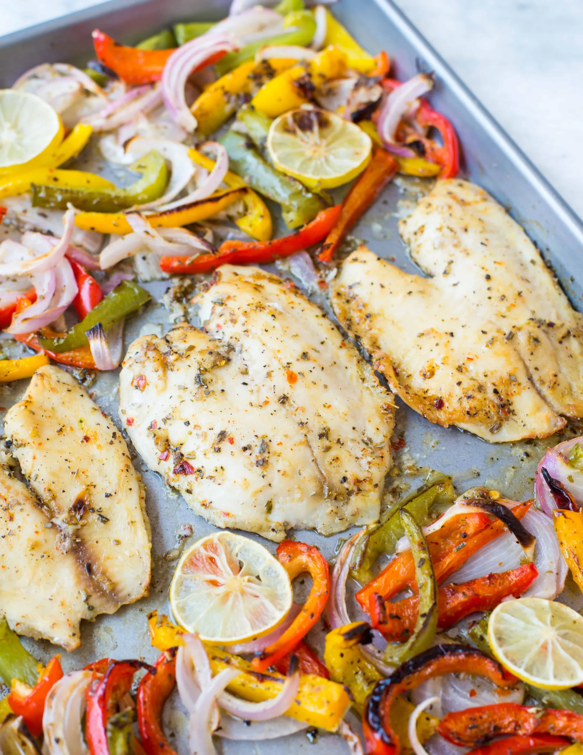 Easy Lemon Garlic Tomato Tilapia
