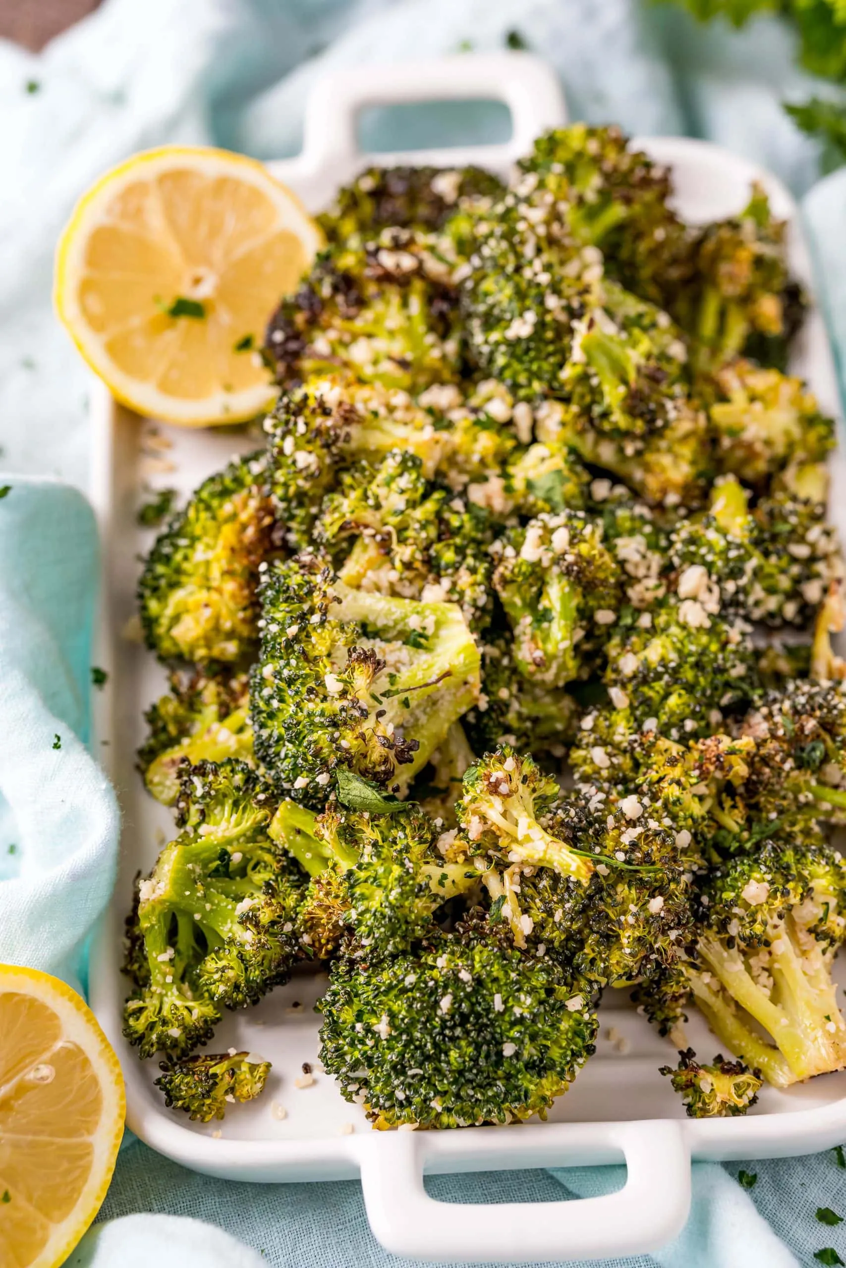 Easy Lemon Parmesan Roasted Broccoli