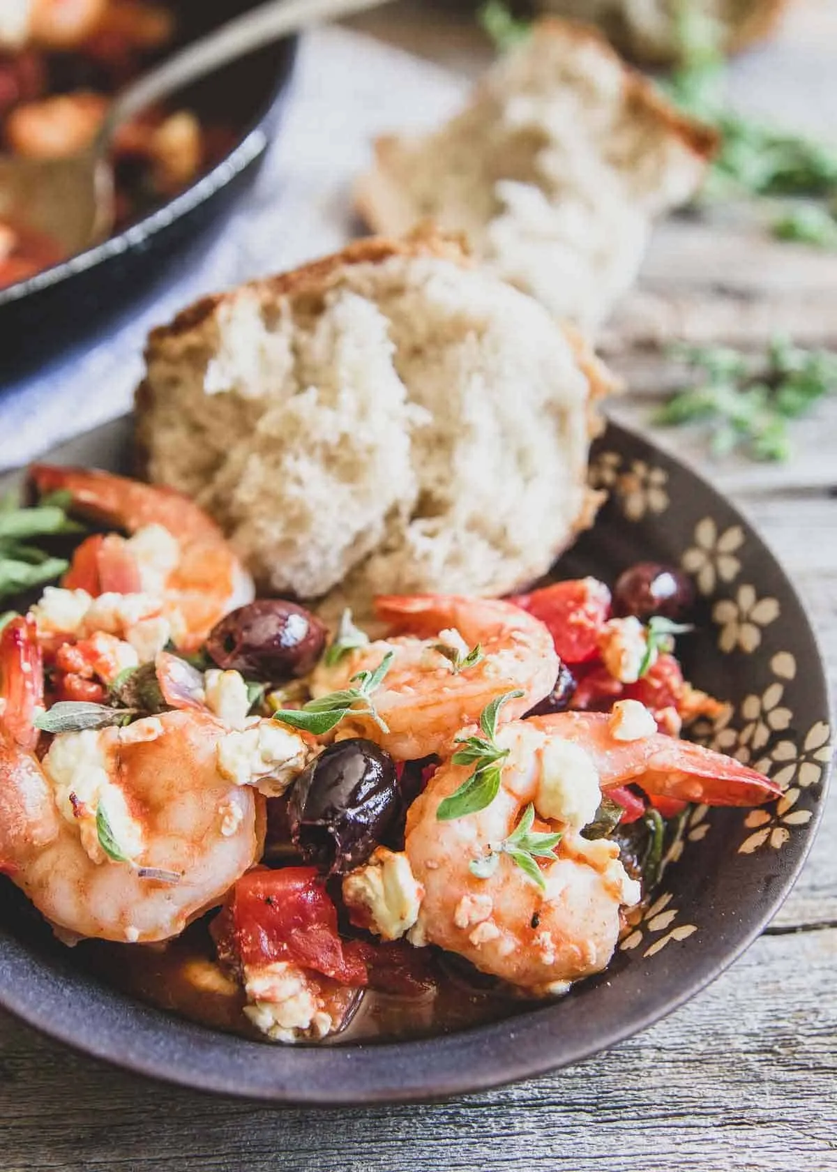 Easy Low Carb Greek Shrimp