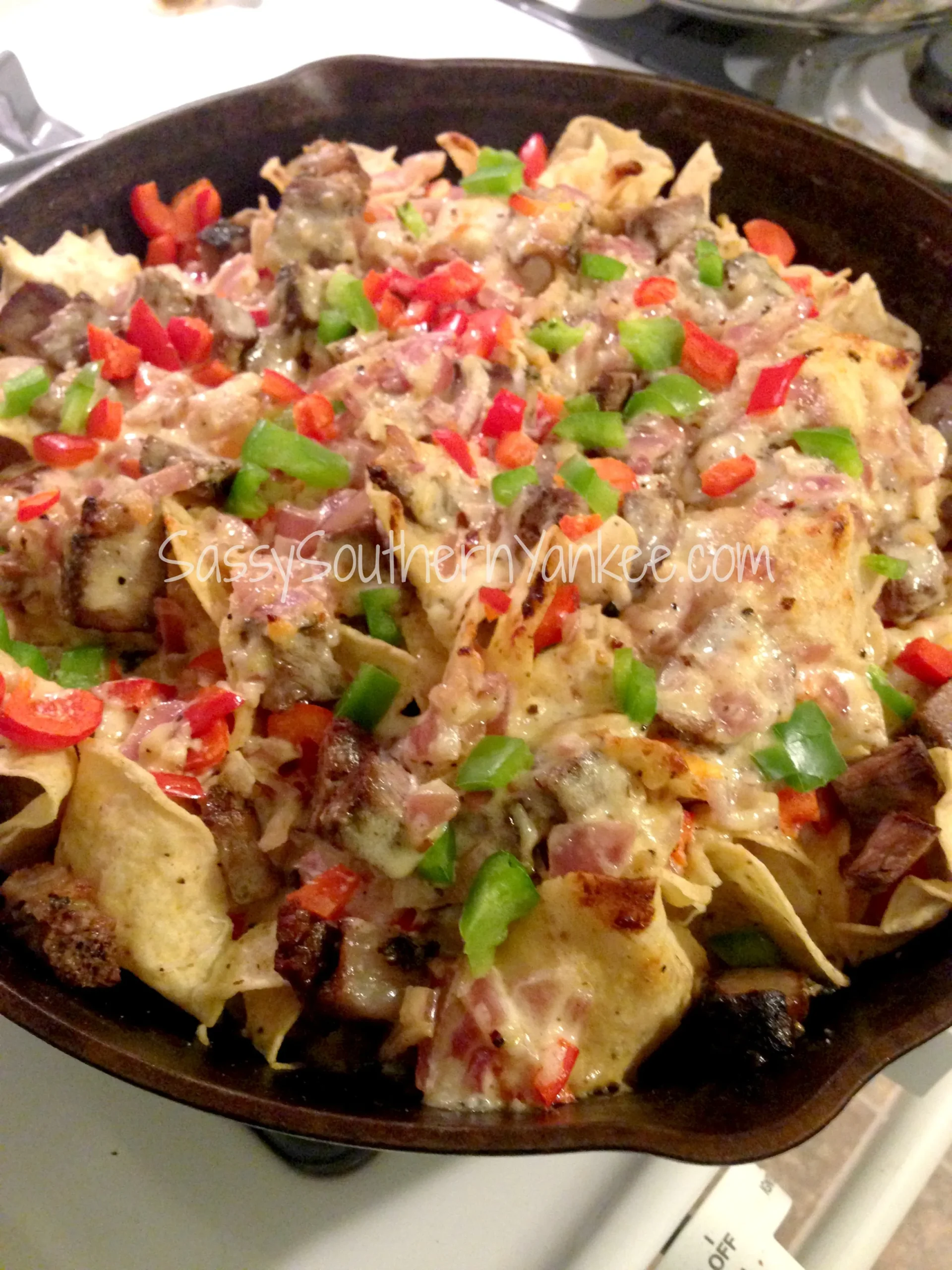 Easy Philly Cheese Steak Nachos