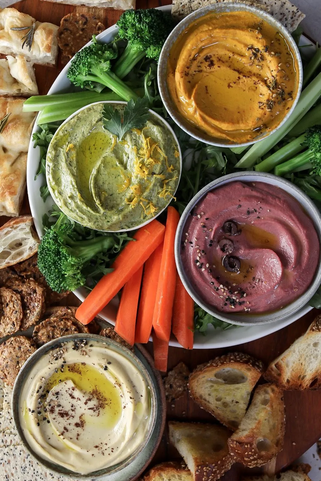 Easy Roasted Vegetable Hummus