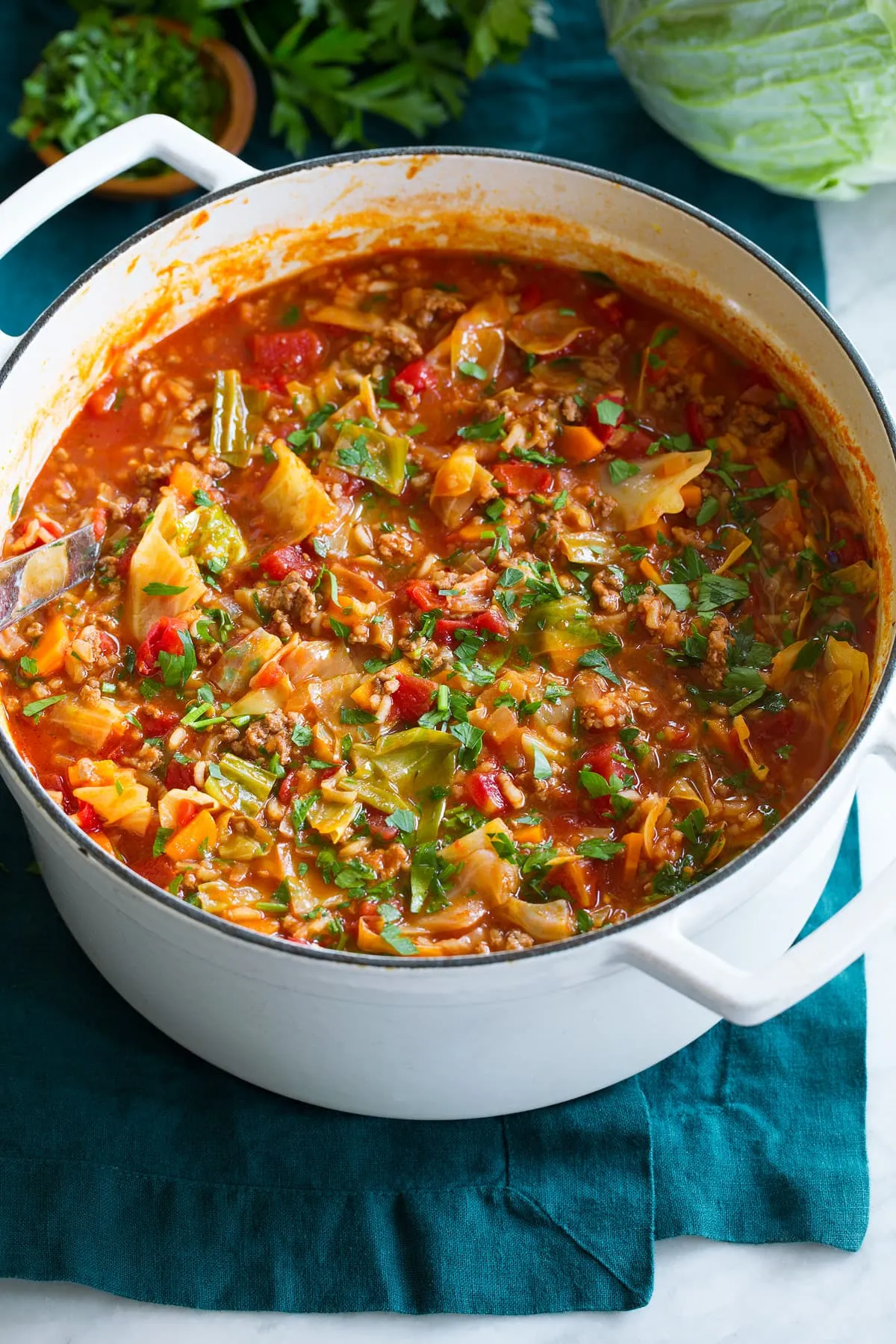 Easy Russian Cabbage Roll Soup