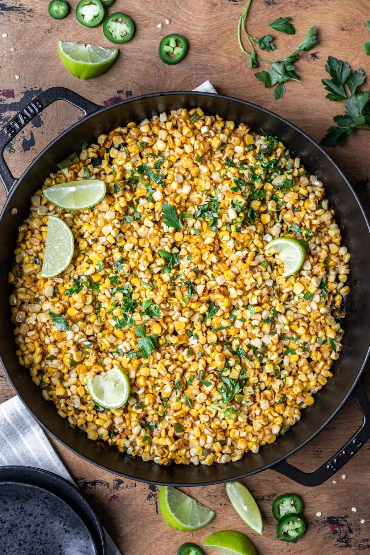 Easy Skillet Roasted Corn