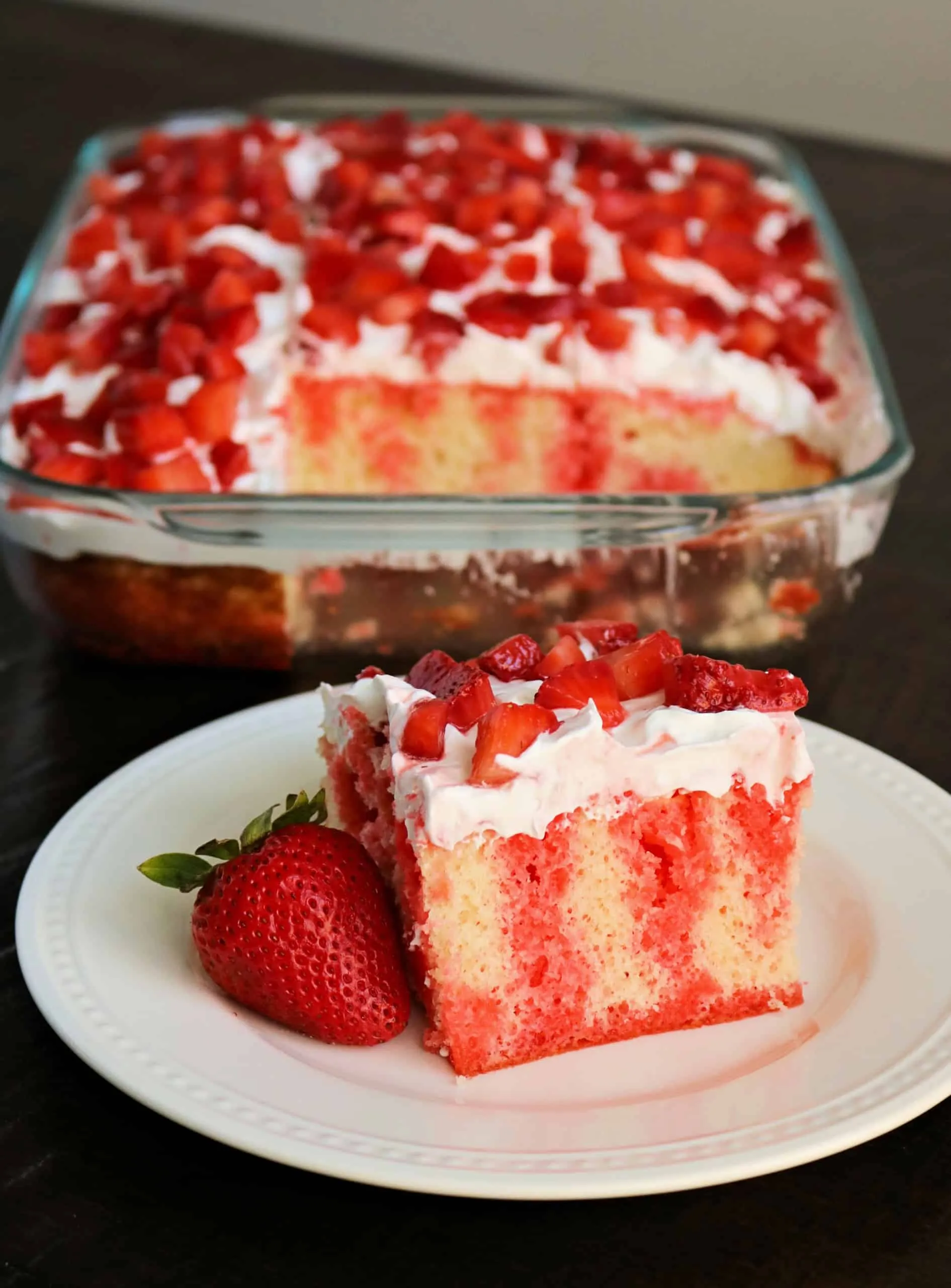Easy Strawberry Poke Cake