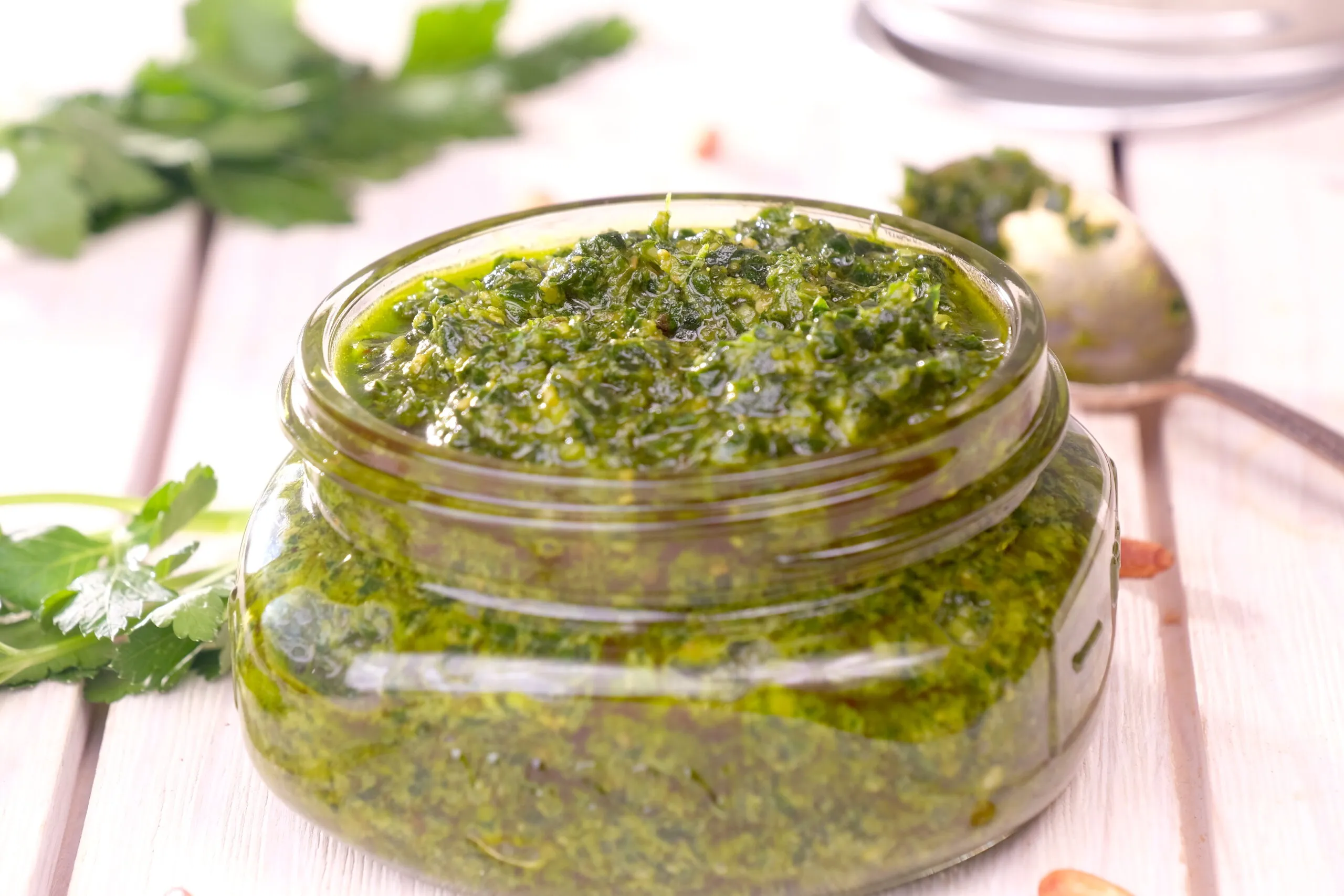 Easy Vegan Parsley Pesto with Hazelnuts