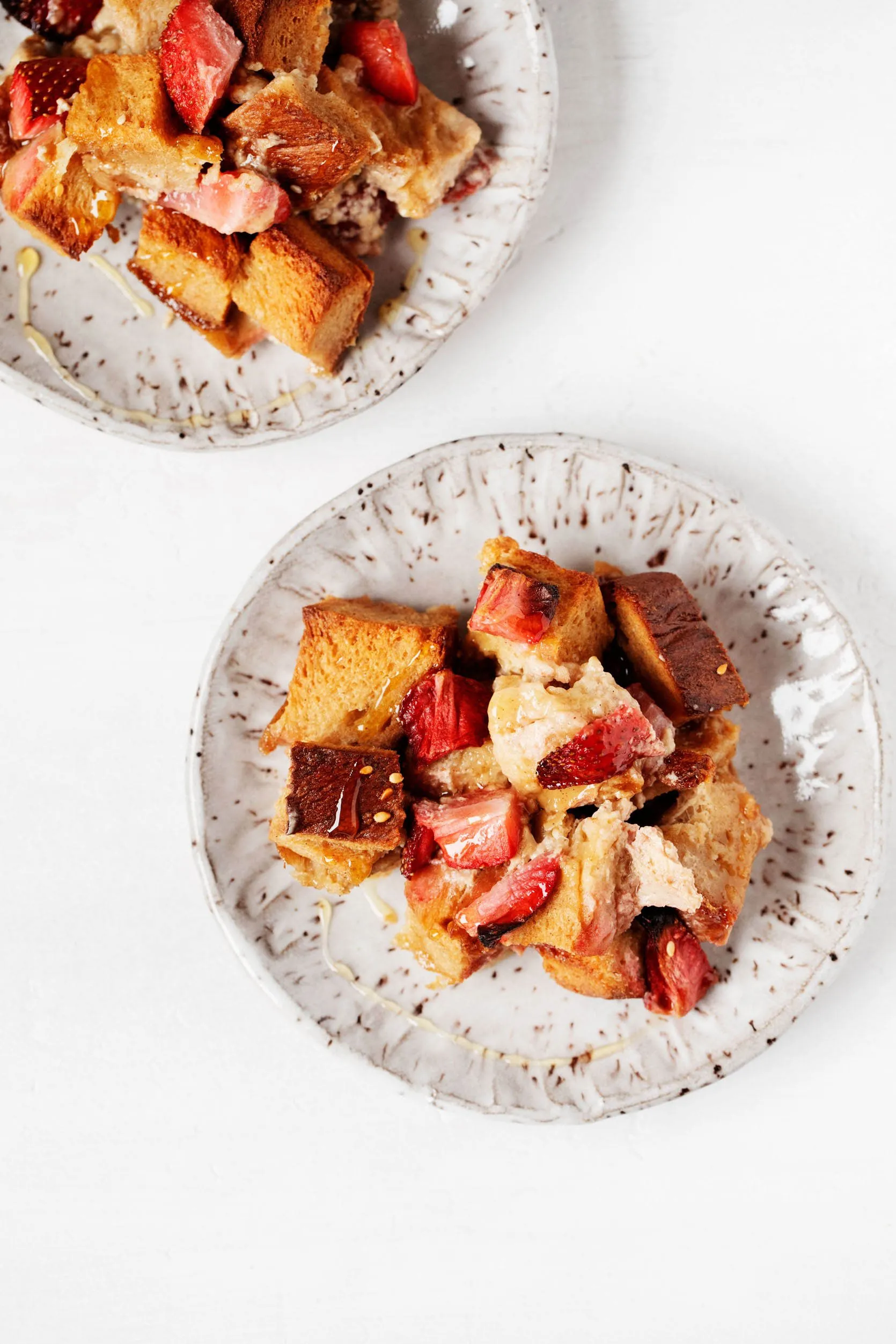 Easy Vegan Strawberry French Toast Casserole