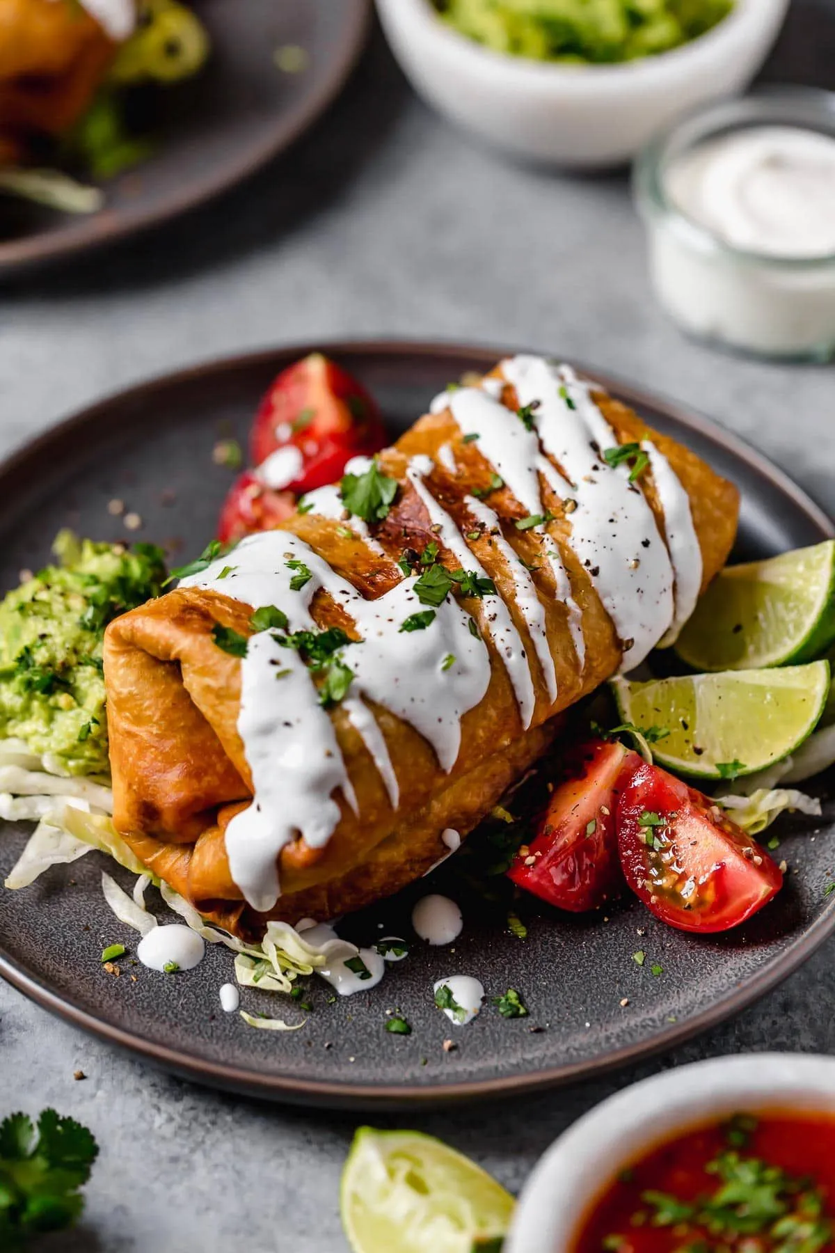 Easy and Healthy Chicken Chimichangas