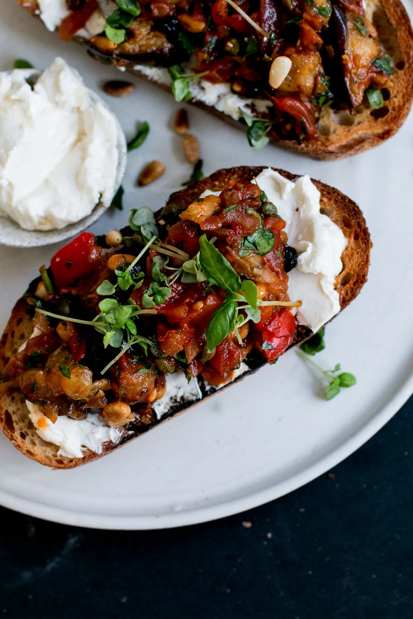 Eggplant Spread for Bruschetta (Caponata)