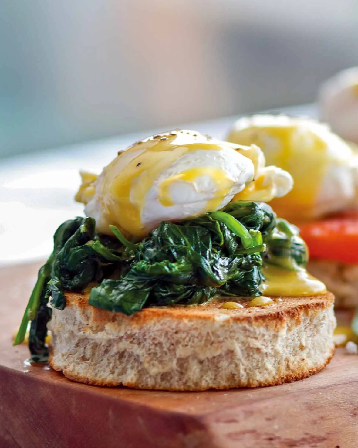 Eggs Florentine in a Pastry Case