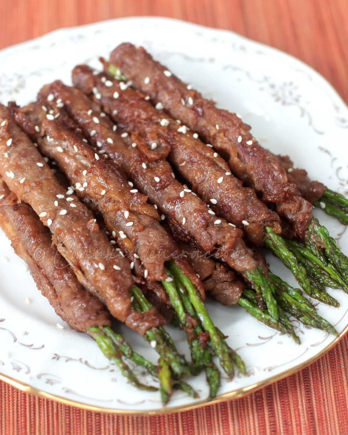 Elegant Asparagus Beef Roll with Teriyaki Sauce