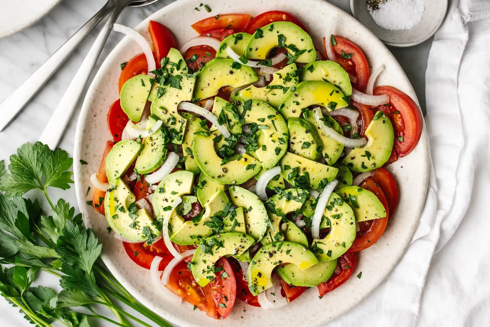 Elote Tomato Avocado Salad