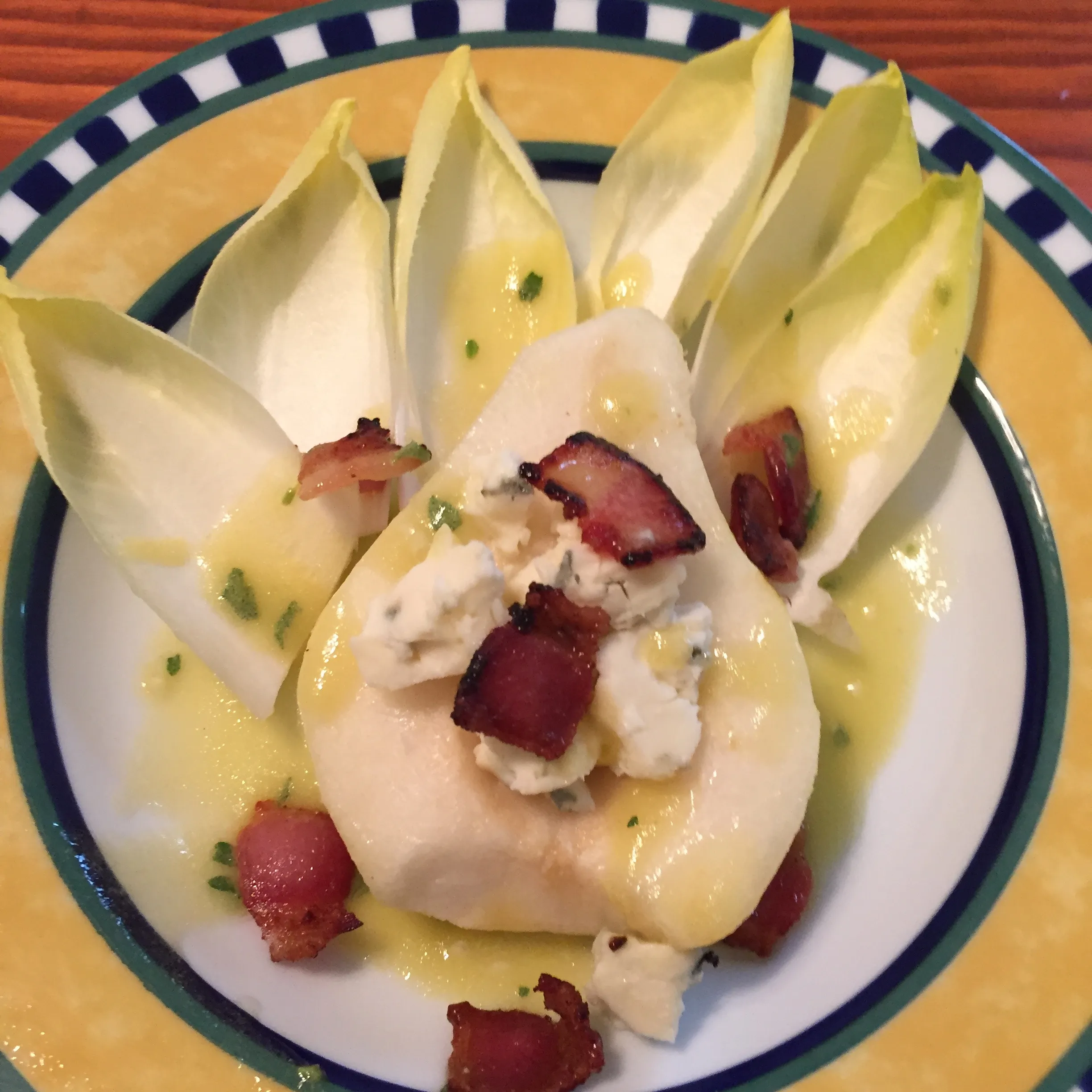 Endive Pear Blue Cheese Salad