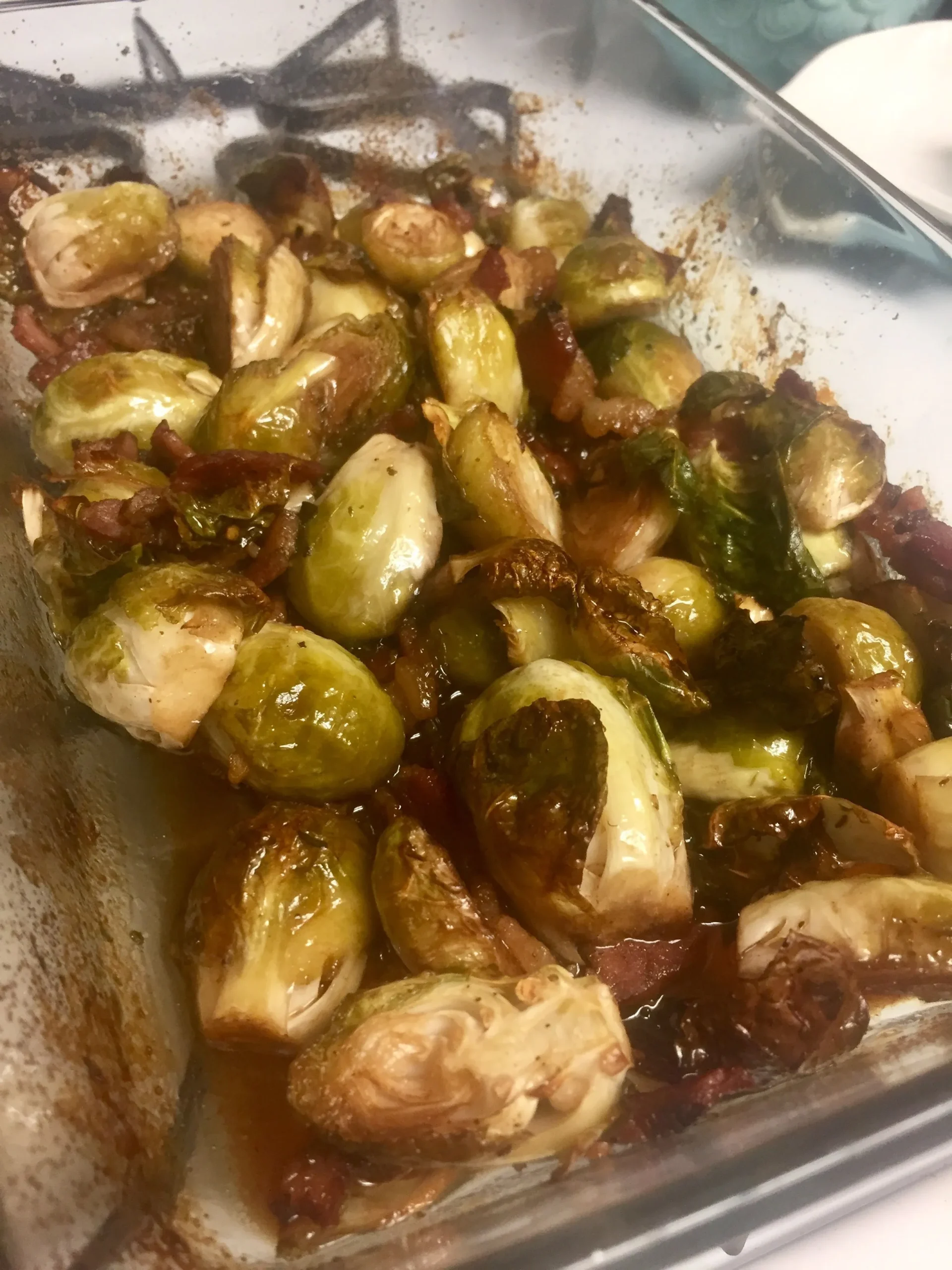 Everything Caramelized Brussels with Bacon